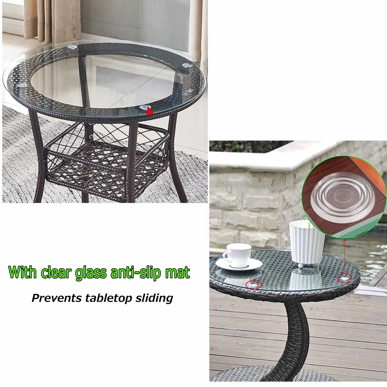 Tablero de cristal templado, 8 mm de grosor, cubierta redonda de cristal transparente para mesas de comedor, 38-100 cm de diámetro para tocadiscos o mesas de café Lazy Susan
