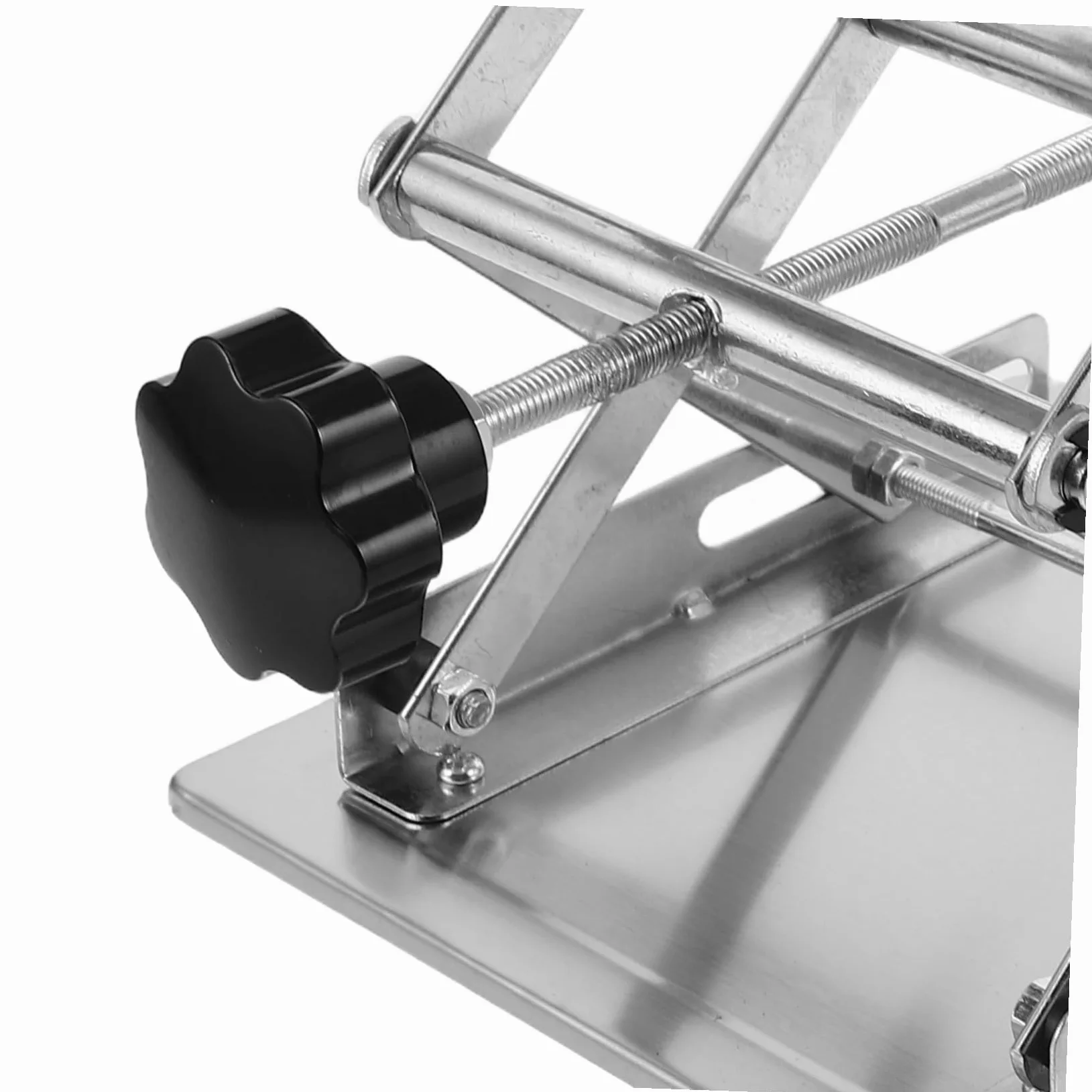 Plataforma Elevadora Manual de Acero Inoxidable Mini Gato de Laboratorio Soporte de Elevación para Experimentos el Aula
