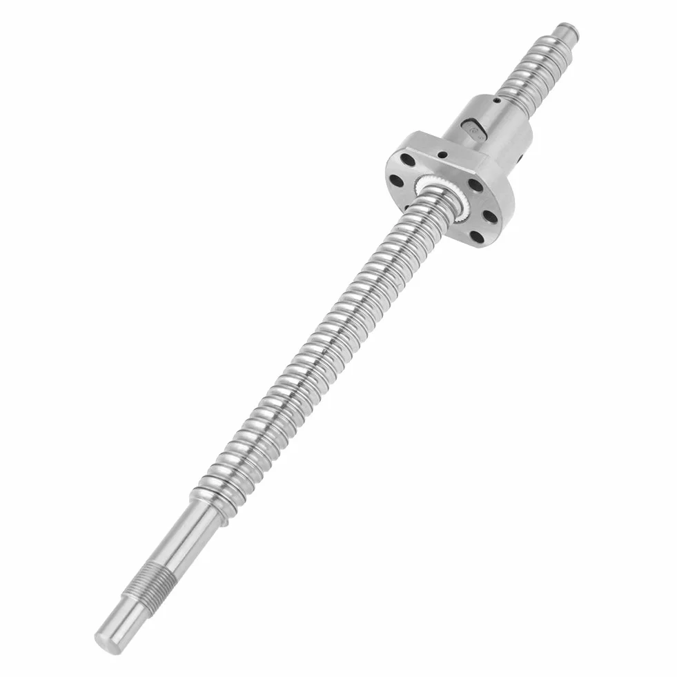 Tornillo de Bola Antiretroceso CNC SFU1605, Movimiento Lineal 300 mm con Tuerca de Bloqueo