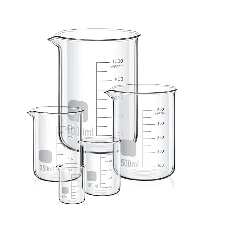 Vaso medidor graduado de vidrio borosilicato GG-17 5 ml a 3000 for uso en laboratorio(400ml)