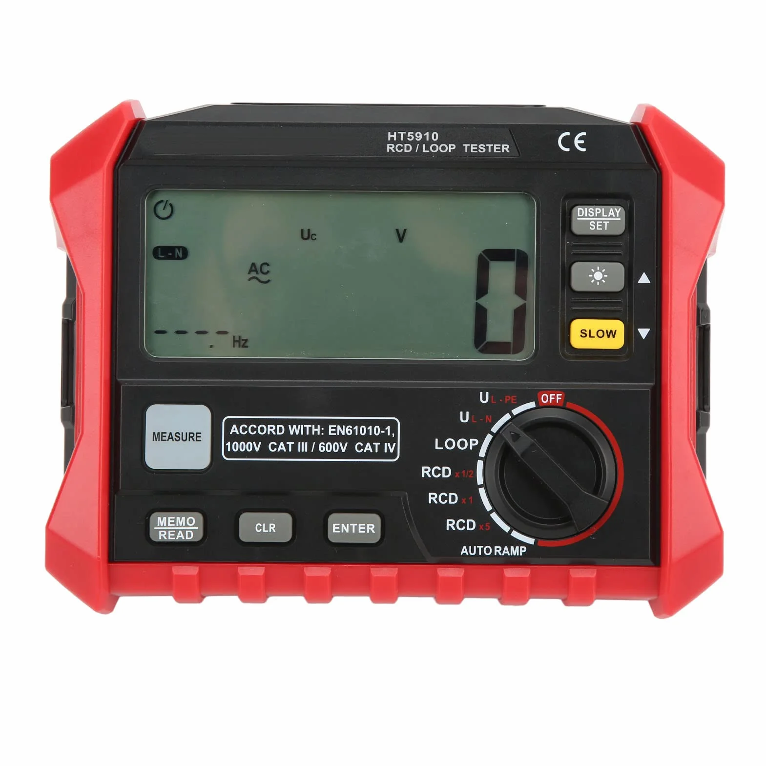 Instrumento de Prueba de Resistencia de Bucle, Probador de Resistencia de Aislamiento Digital Prueba de Bucle RCD Rango Automático Completo Multifuncional, Medidores de