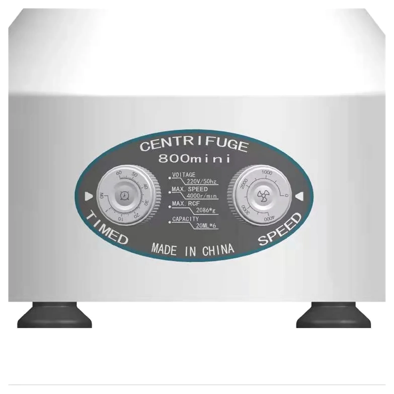 Centrífuga, Microcentrífuga de laboratorio eléctrico 400 0 rpm, 226 0xg RCF, Centrífuga de trabajo de laboratorio, capacidad 6 * 20 ml, sin tiempo