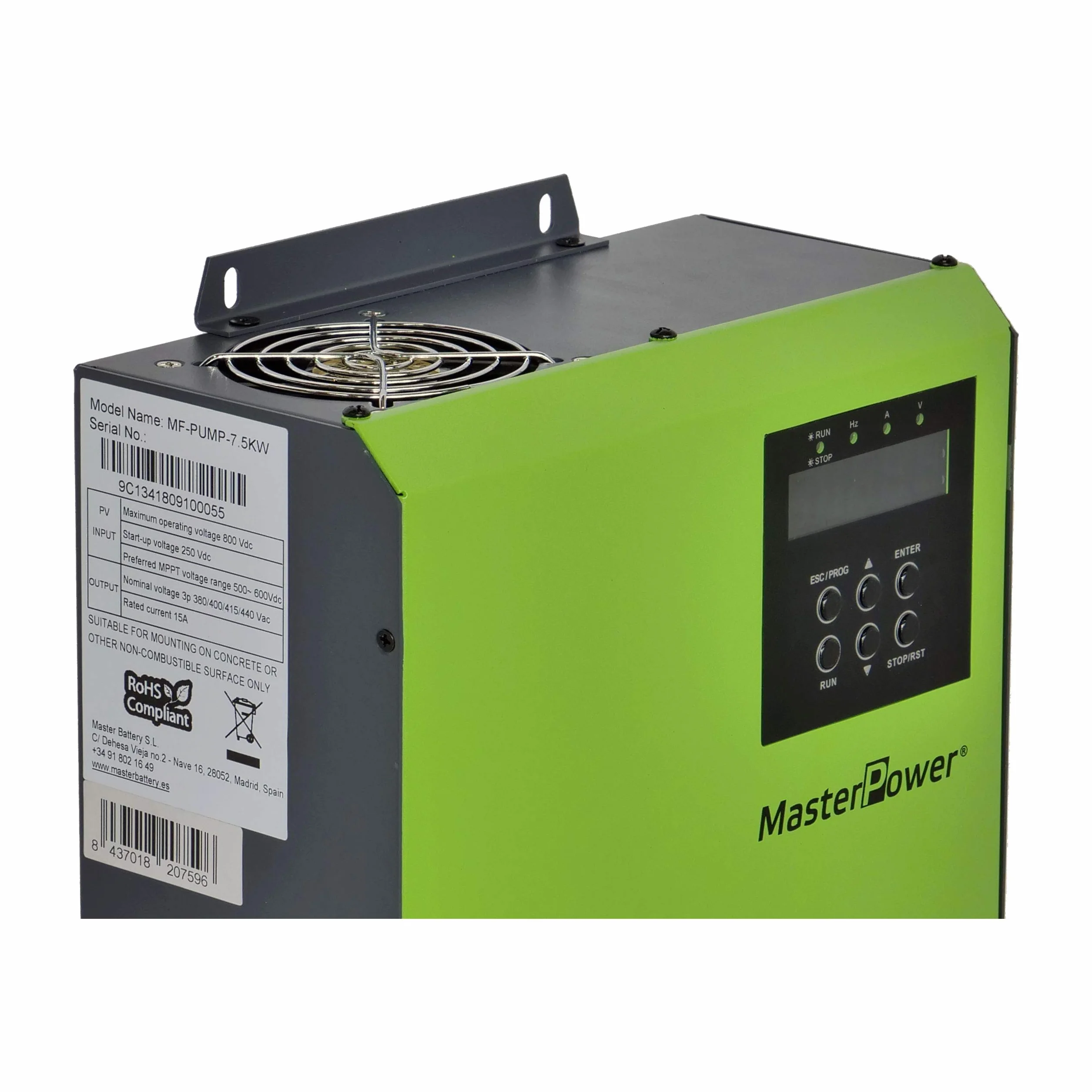 Master U-Power Pump Inversor Bombeo Solar Omega 7,5Kw trifásico