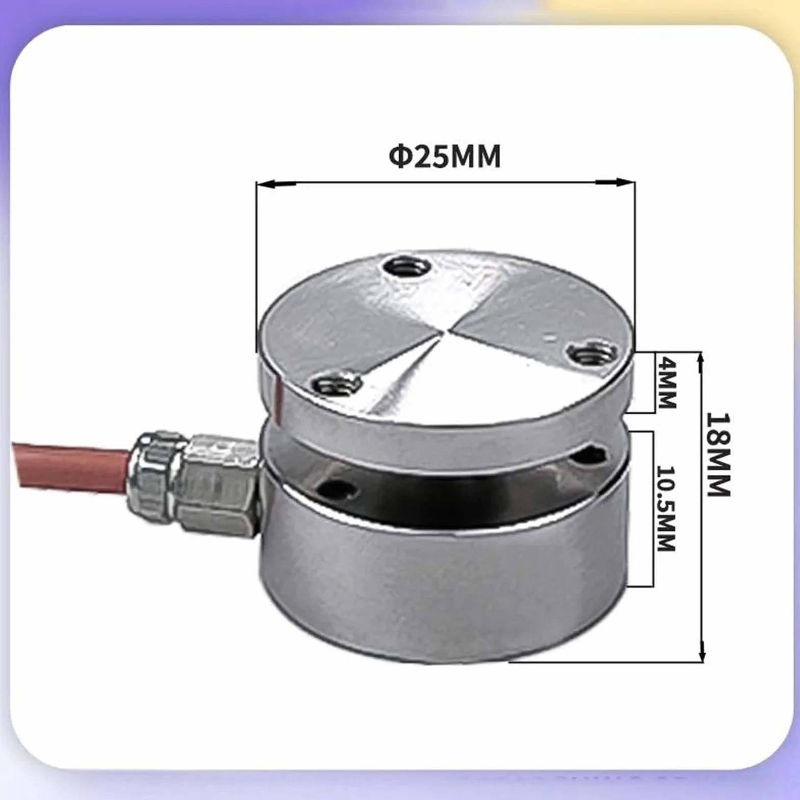 CéLula De Carga Célula de Carga y medidor de cápsula microplanar, Pantalla de 5 dígitos, indicador Inteligente, sensores de pesaje Integrados, tensión y presión. preciso(50KG Sensor Display)