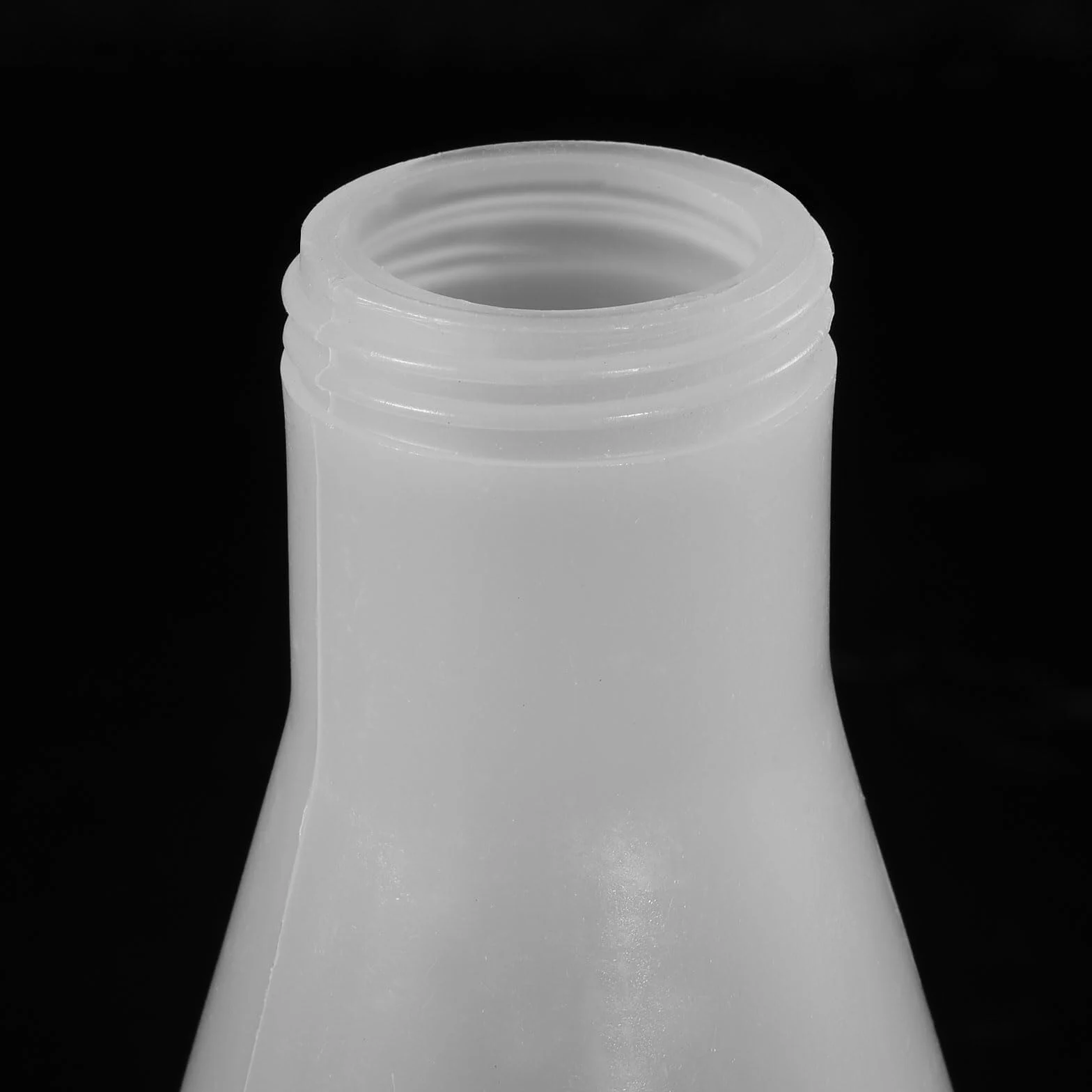 Matraz de Erlenmeyer de Plástico 250ml con Tapón de Roscas, Paquete de 2 Matraz Cónico de Boca Estrecha para Laboratorio, Transparente(250ML)