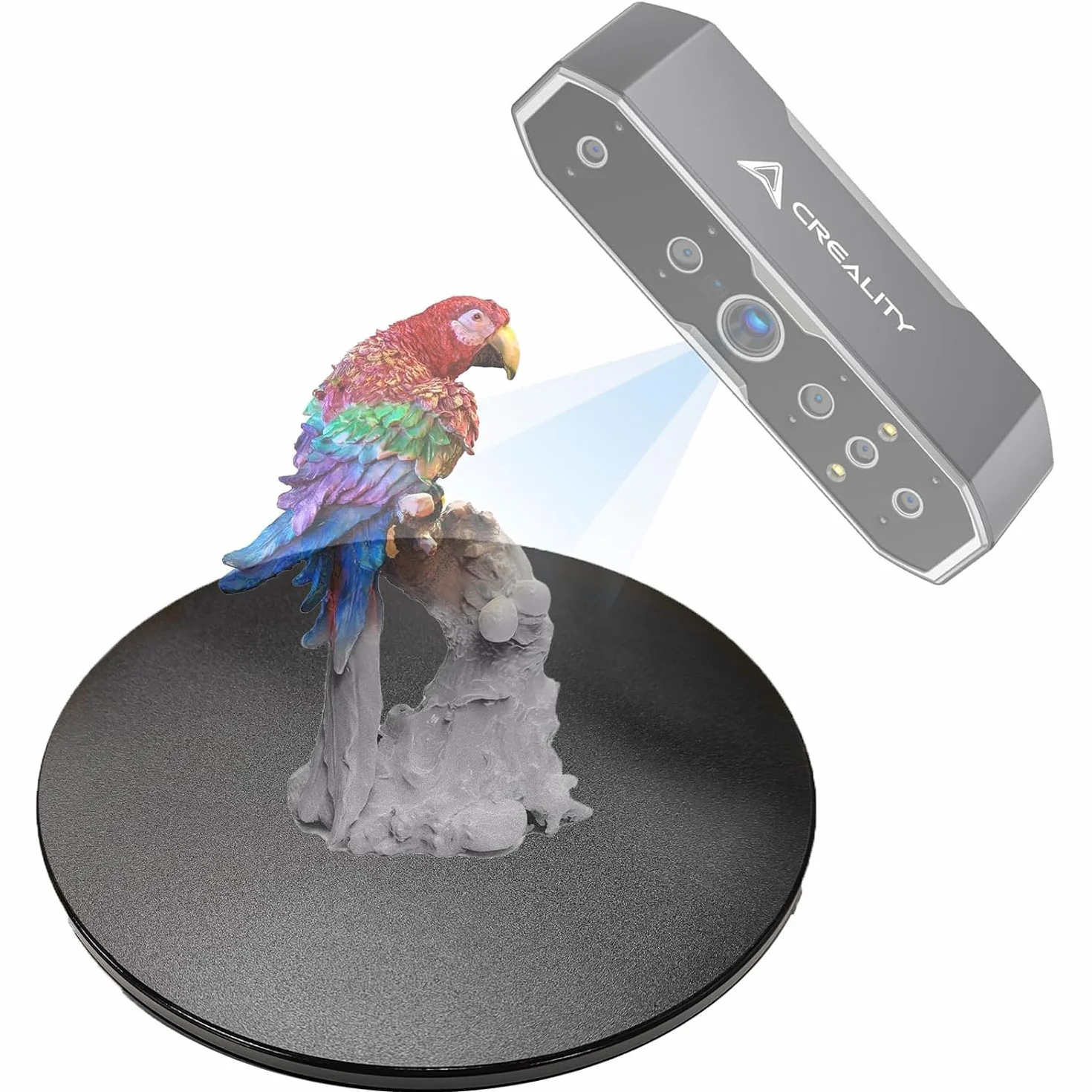 Creality Escáner 3D manual de mesa giratoria para escáner 3D Creality CR-Scan Otter/Raptor/Ferret/Ferret Pro/Ferret SE (escáner 3D no incluido)