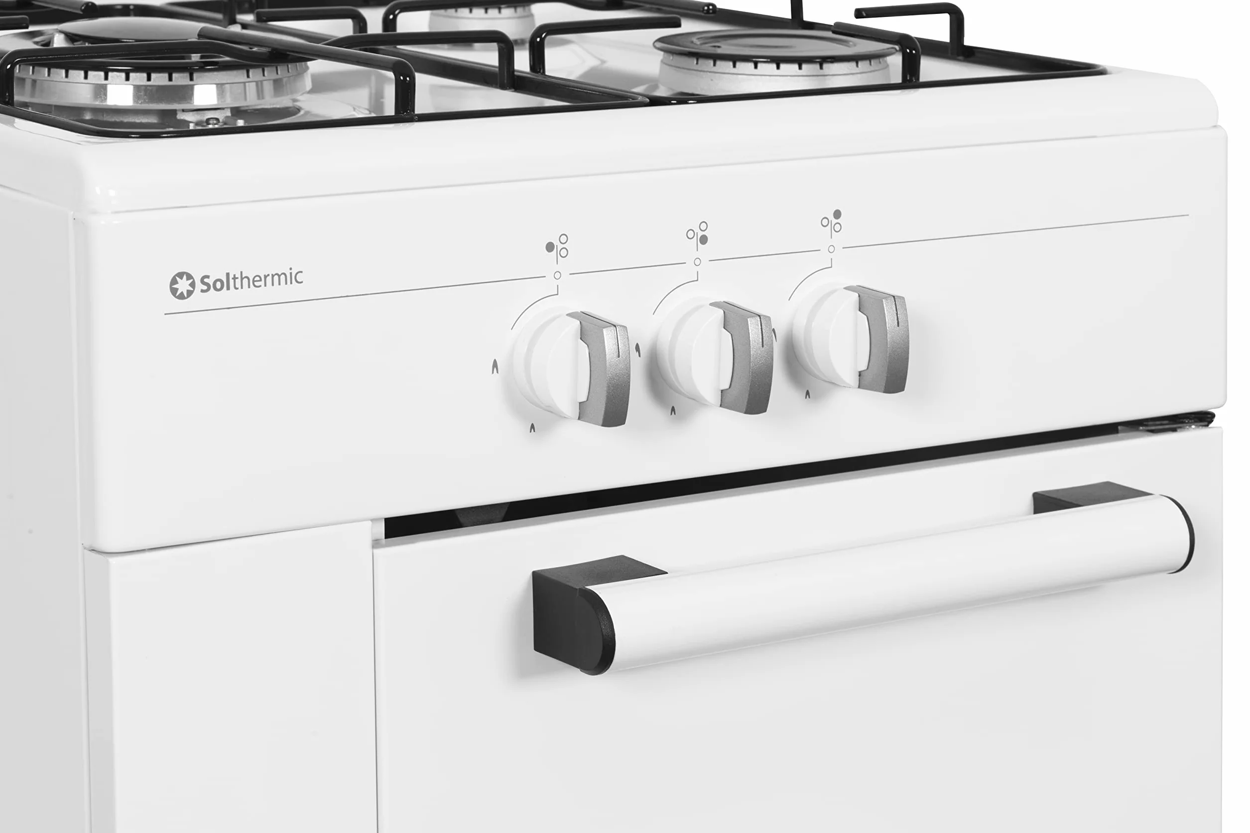 Kuchenka gazowa Solthermic 50 cm 3 palniki wok biała
