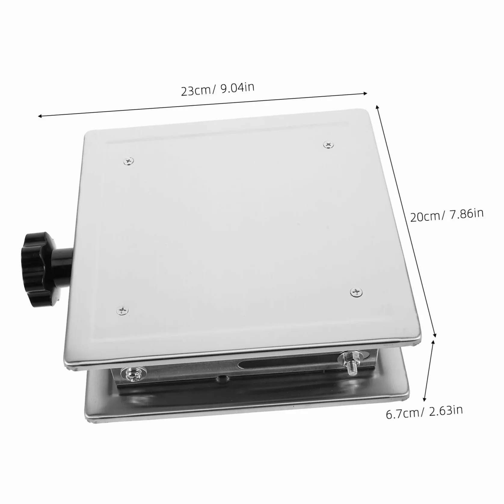 Plataforma Elevadora Manual de Acero Inoxidable Mini Gato de Laboratorio Soporte de Elevación para Experimentos el Aula