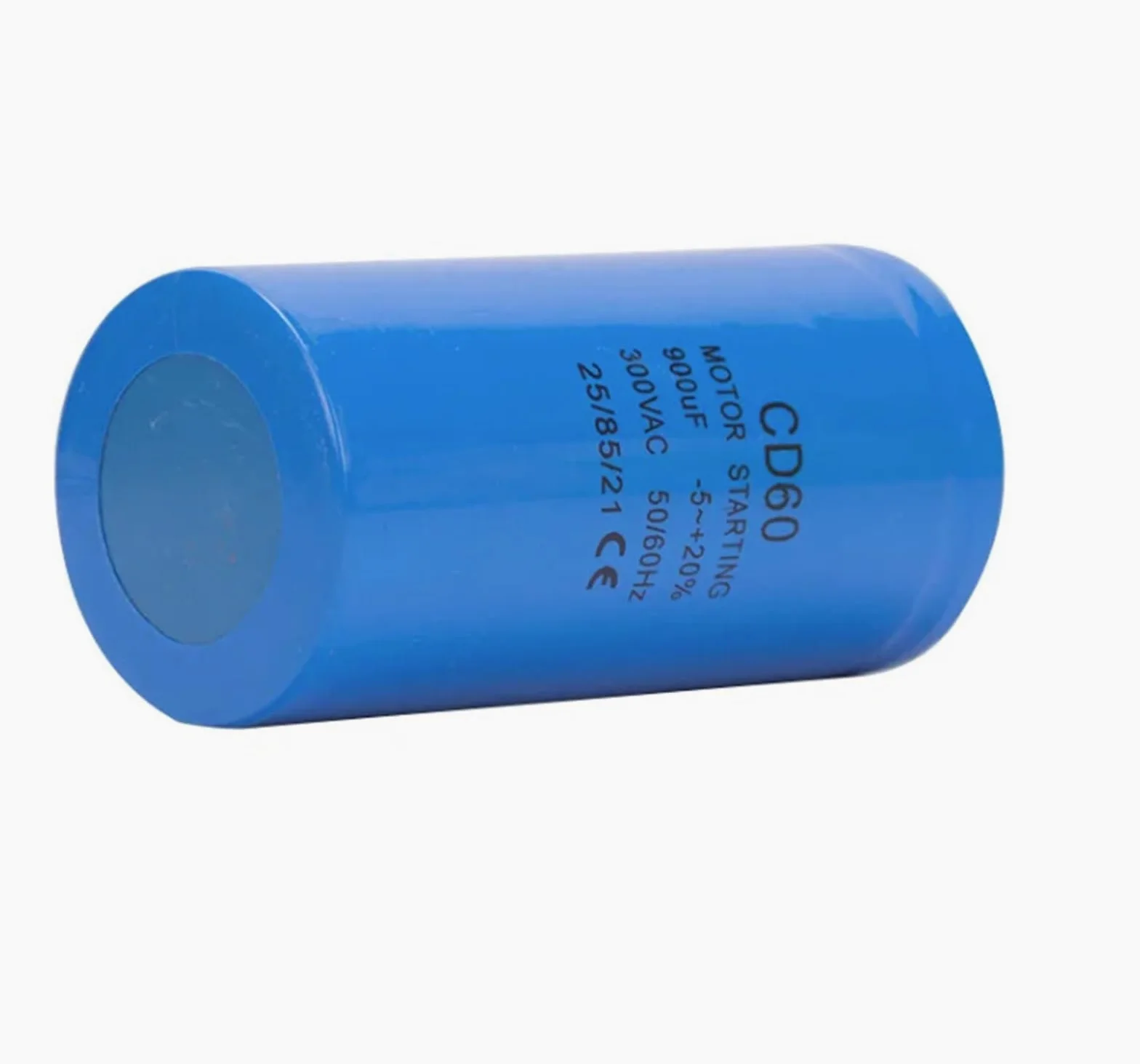 Condensador de arranque CD60 de 900 UF y 300 V CA for compresor de aire de motor de servicio pesado (dos cables)