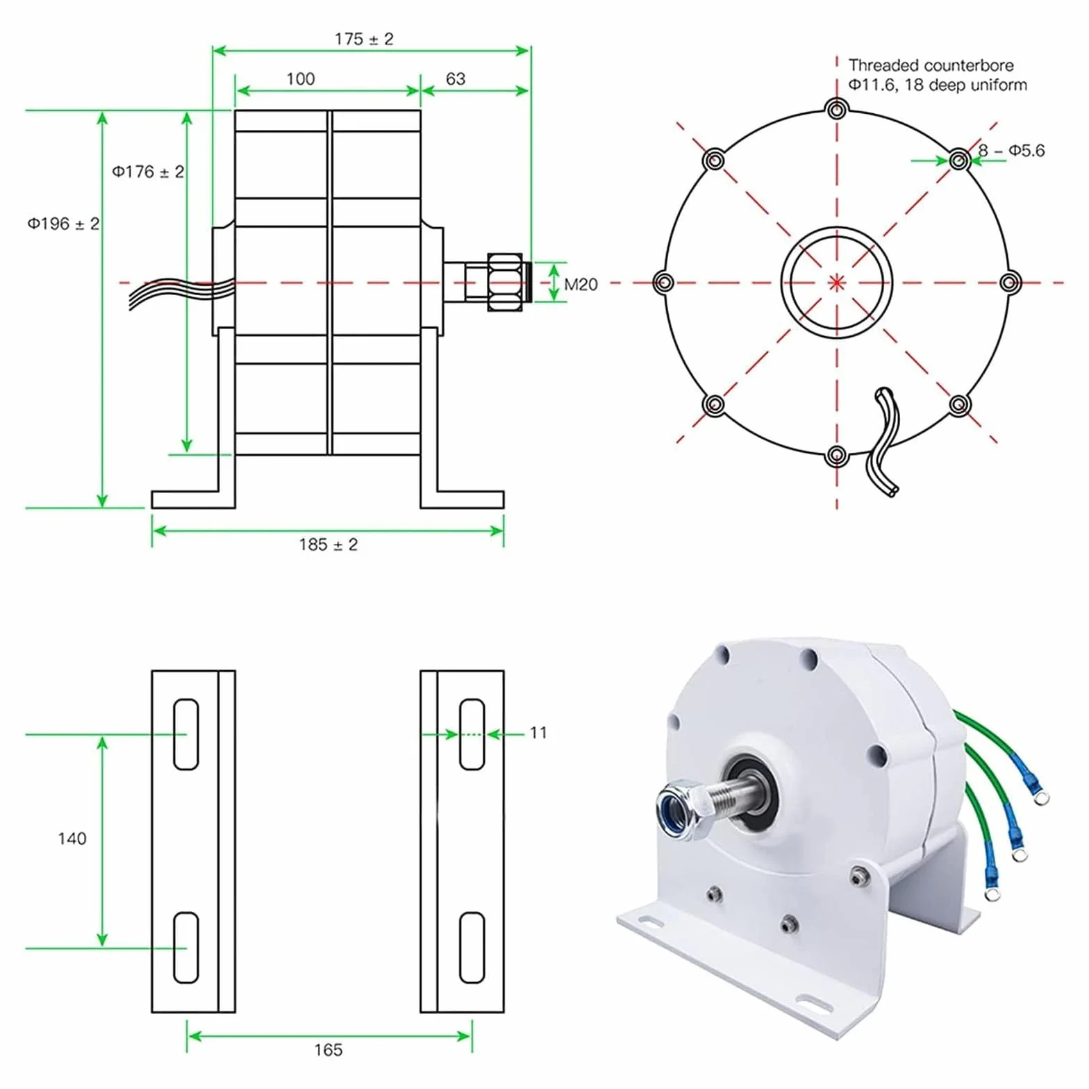 12000W con alternadores de CA generador de Base, 12V -220V sin Engranaje imán Permanente bajo RPM para Viento y turbina de Agua para turbina eólica turbina de Agua,24V