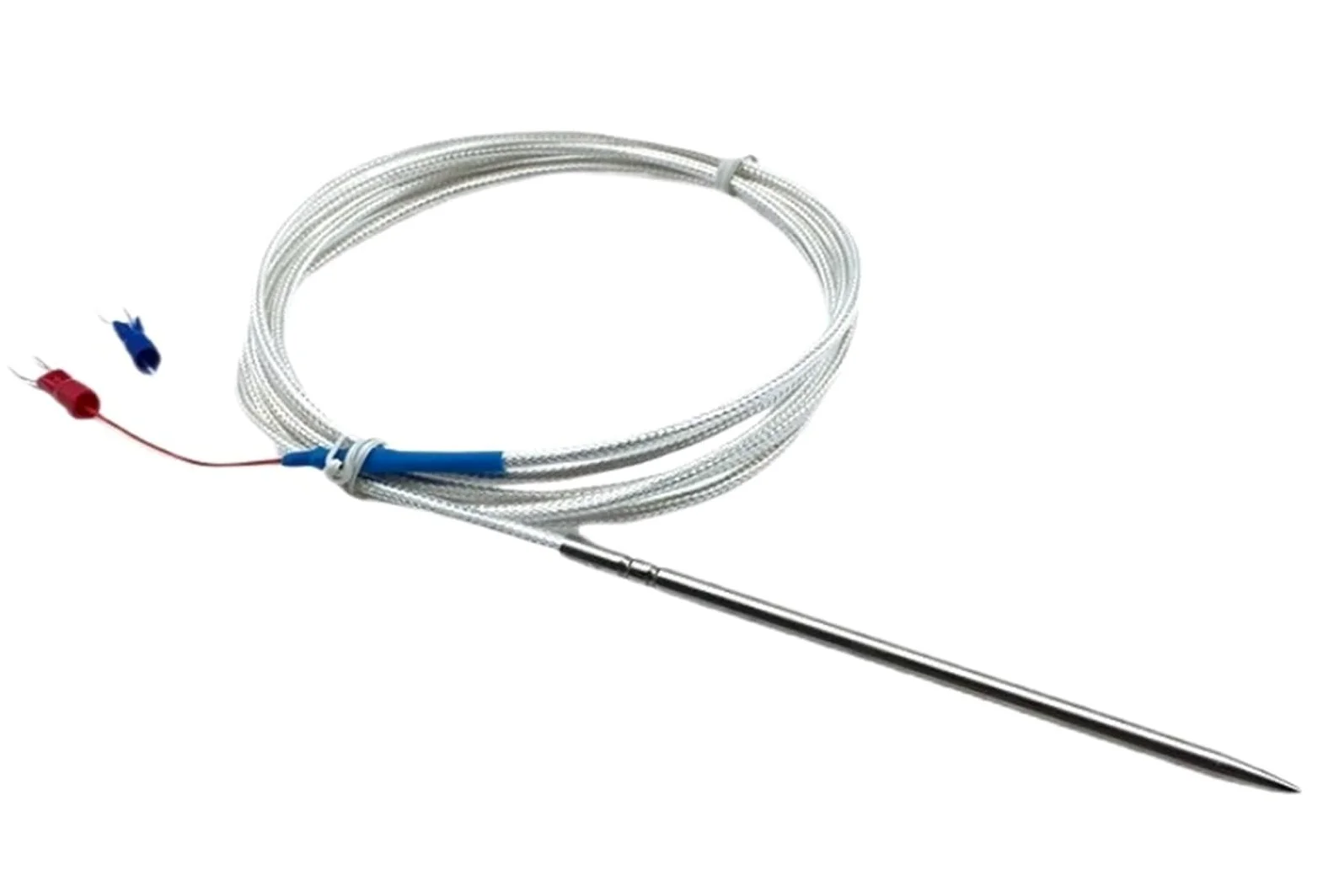 NTCPT100PT1000 Clase A Sensor de Temperatura 4X100mm Cable con Punta de Aguja Cable blindado 1-8m Metro(PT100-4X200mm-10m)