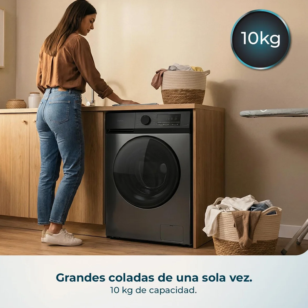 Cecotec Bolero DressCode 10450 Inverter Steel Pralka 10kg 1400 obr/min Klasa A-10%