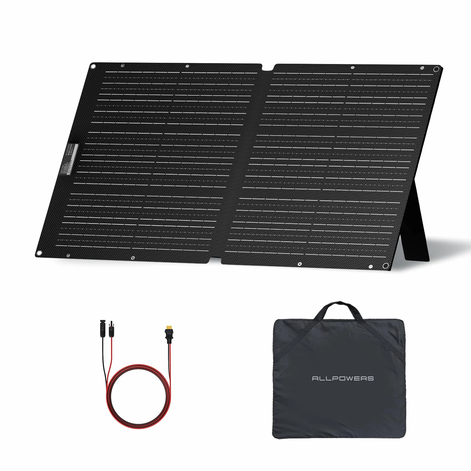 ALLPOWERSSOLAX SE100 4kg Placa Solar Portátil 100W Plegable,Panel Solar Monocristalino Alta Eficiencia 25%,IP68 Impermeable para Acampada,Viajes, Emergencias Compatible con Baterías Móviles