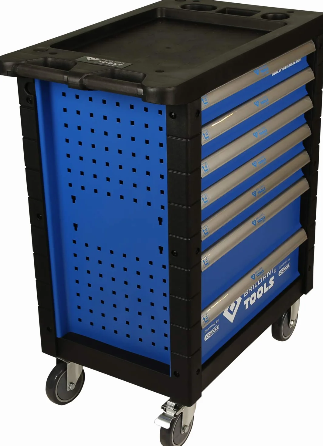 BRILLIANT TOOLS BT152900 Carro de taller con 7 cajones, vacío [Powered by KS TOOLS]