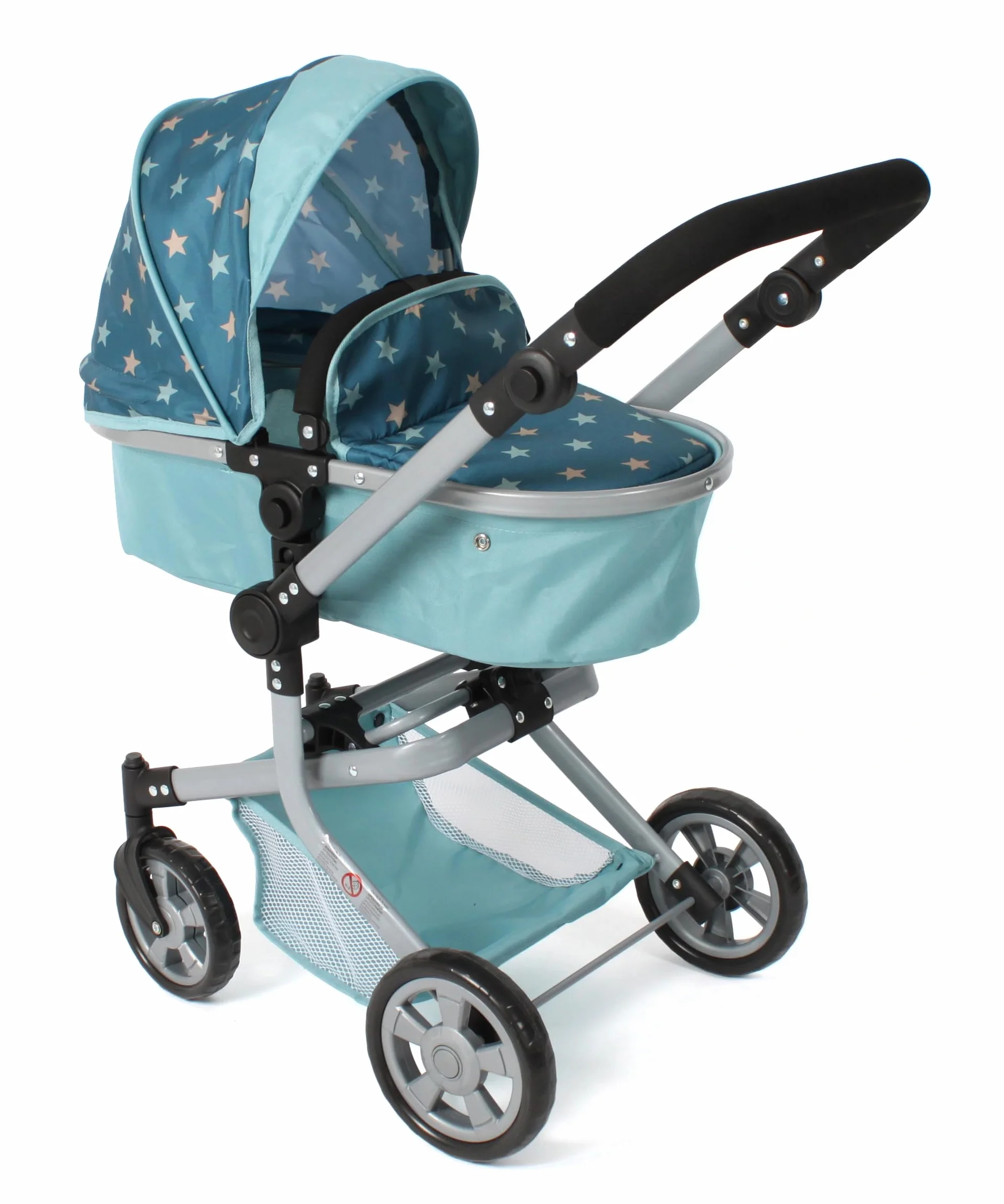 Bayer Chic 2000 Cochecito de muñecas Mika 2 en 1 Plegable Mango Ajustable 47-80 cm