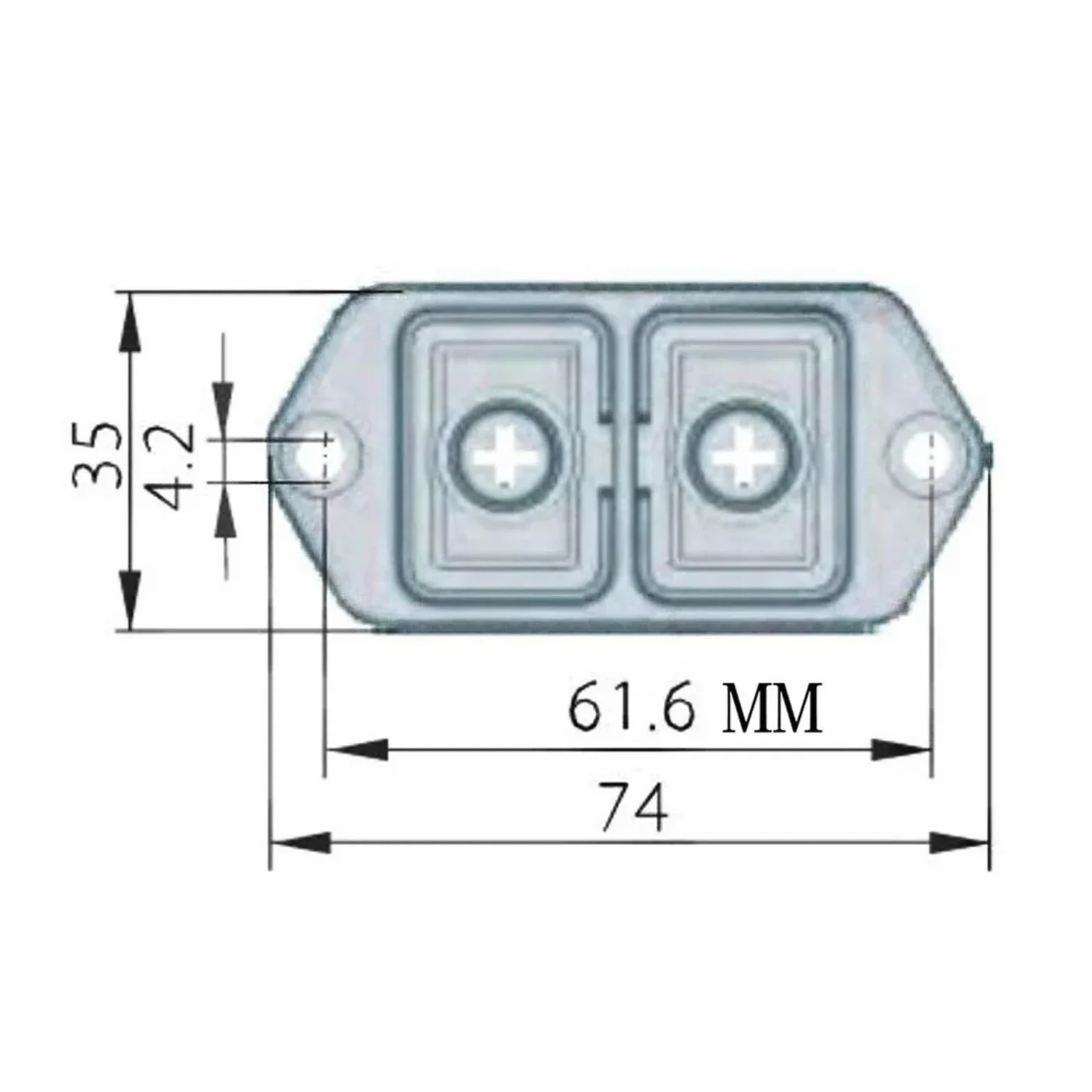 Emergency Stop Switch KJD17B/220V 16(12) A 4pin 5Pin IP55 Waterproof Pushbutton Switches Electromagnetic Push Button Switch(4pin) Controls Switches