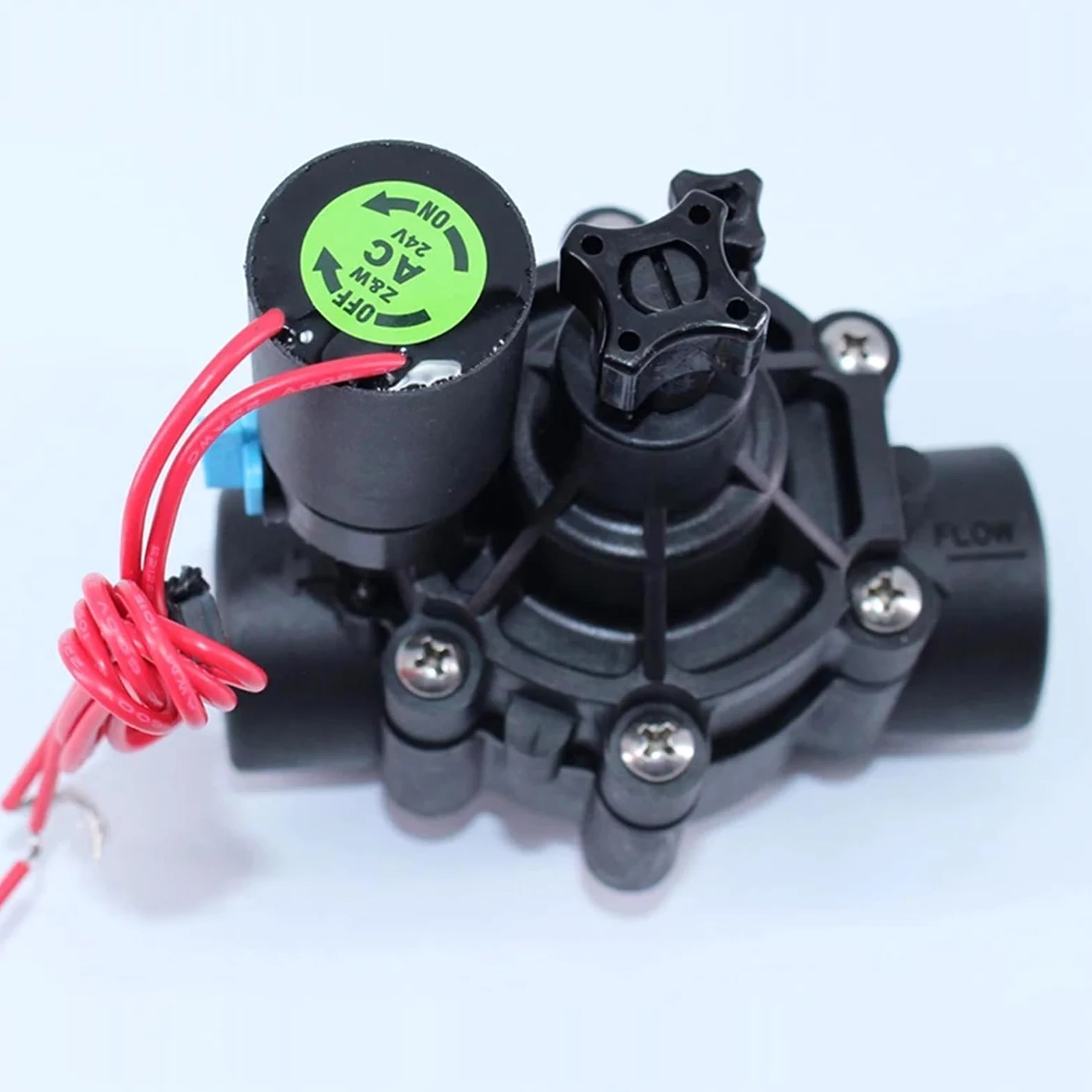 Válvula solenoide de riego de 3/4" y 1" con regulación de caudal, 220 V CA, 24 V CC, 24 V CA CC, con Enclavamiento for riego agrícola | 24VAC-CLOSED,0.75 Inch