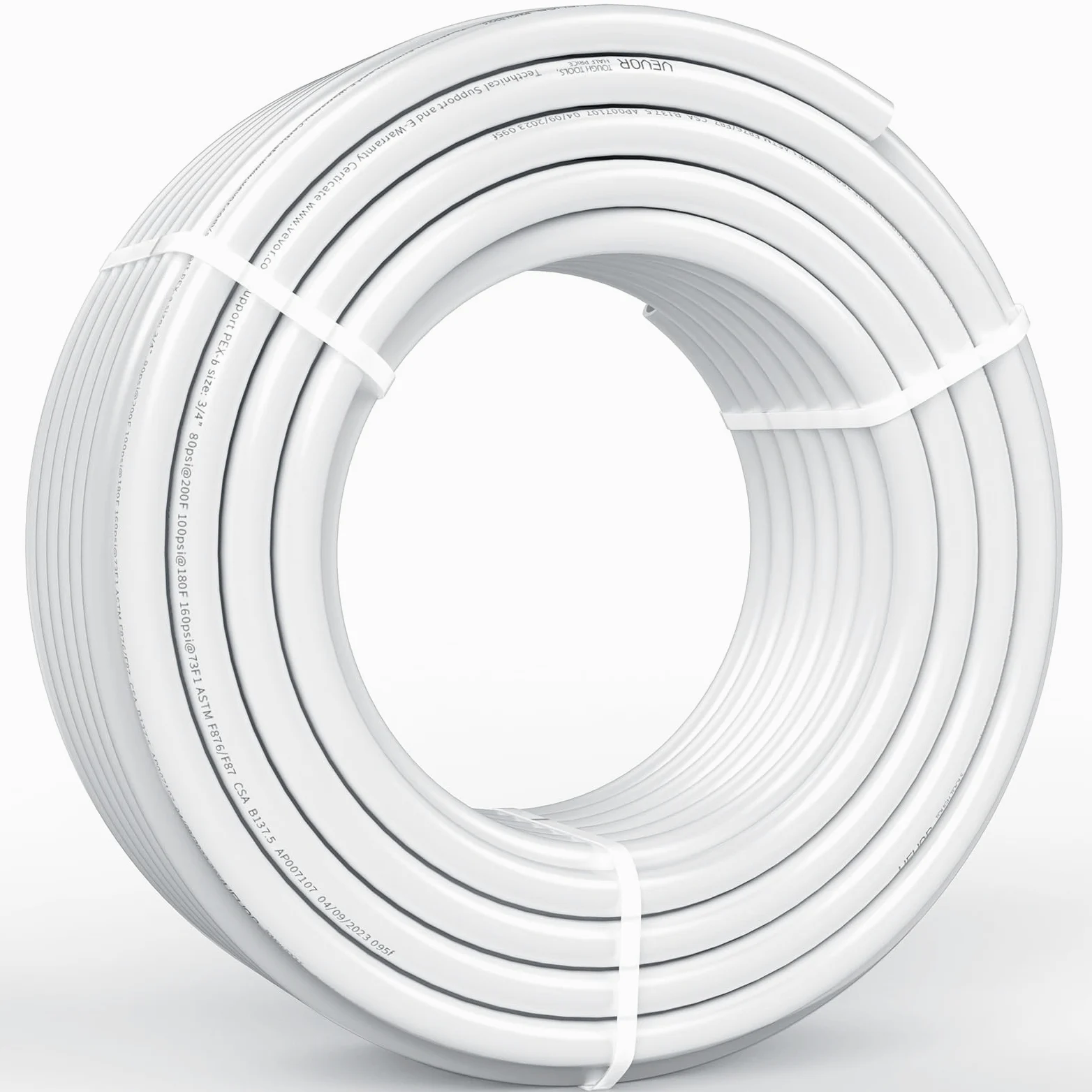 VEVOR PEX Pipe - Tubo flexible de 3/4 pulgadas, barrera sin oxígeno de 100 pies PEX-B para agua potable, para agua caliente/fría y restauración fácil, aplicaciones de fontanería con cortador y