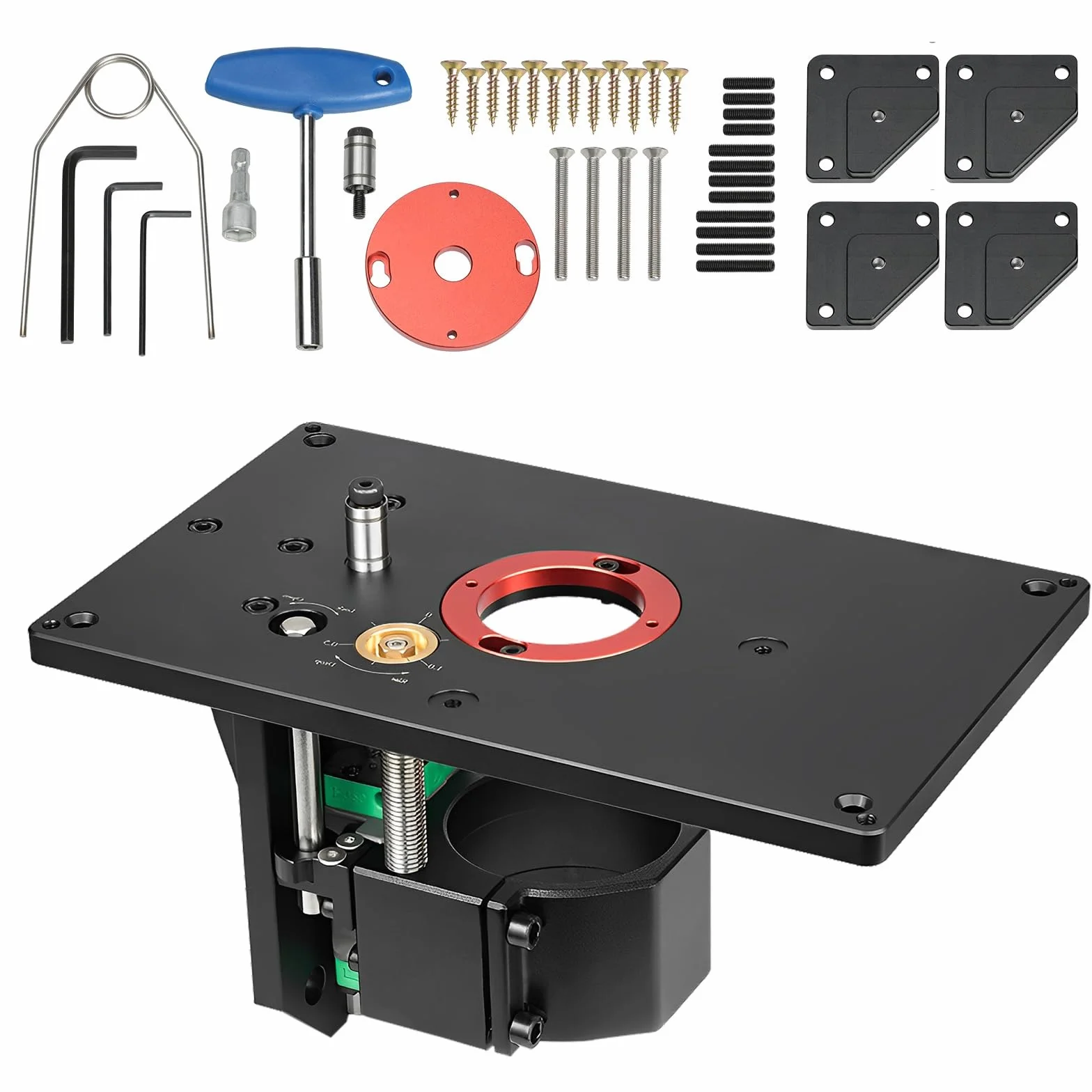 Mesa de Elevación para Máquina de Recortar,Mesa de Recorte Invertida,Mesa Elevadora de Router,Carrera de Elevación de 0 a 57 mm,para Pequeñas Máquinas de Corte