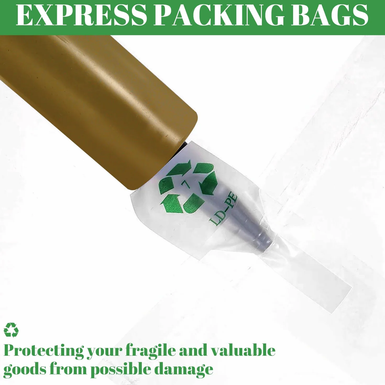 Bolsas de aire inflables transparentes 10×20cm, pack de 100, relleno protector para embalaje