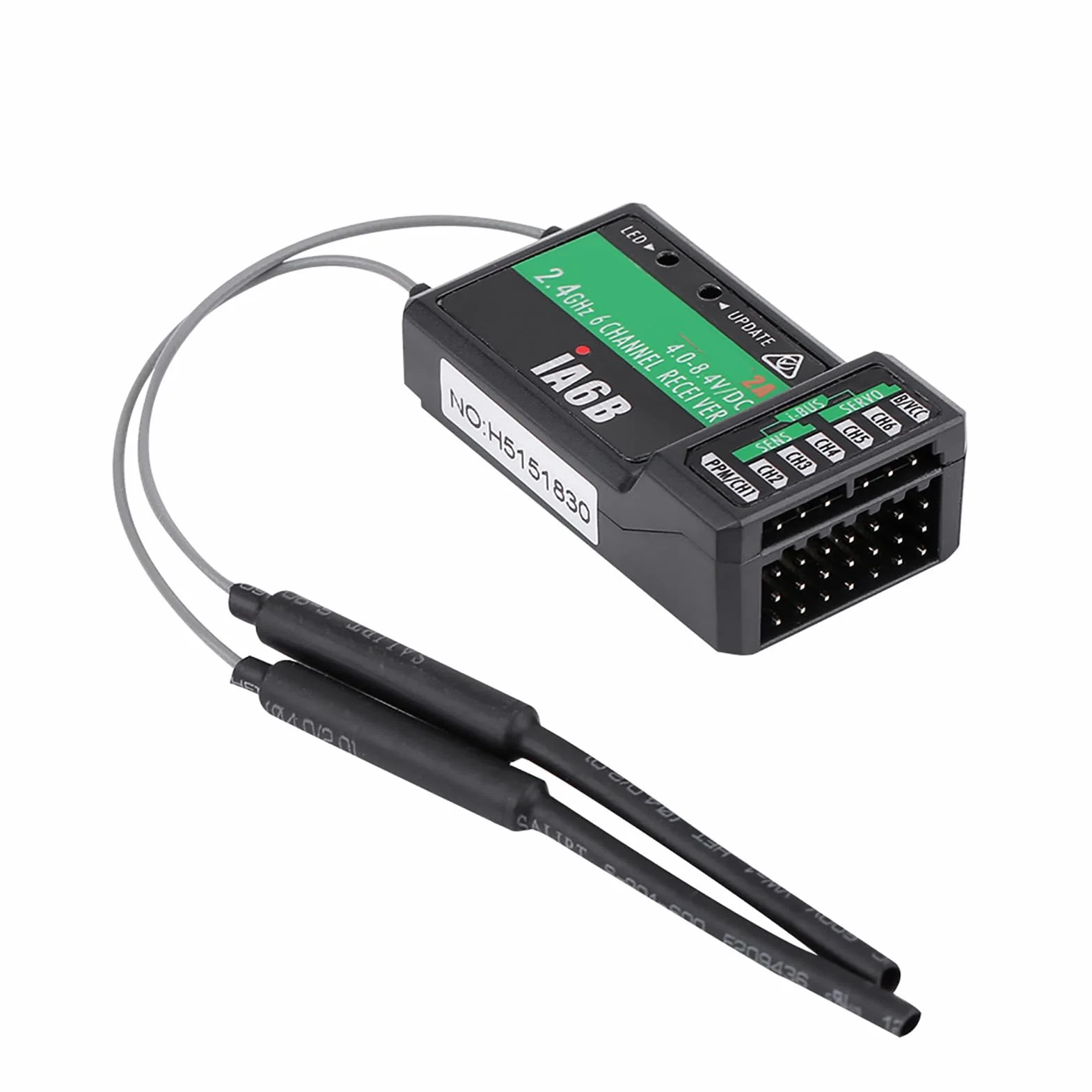 Flysky FS‑IA6B IA6B 2,4 GHz 6CH RC Receptor PPM para FS‑I6X FS‑I6S I8