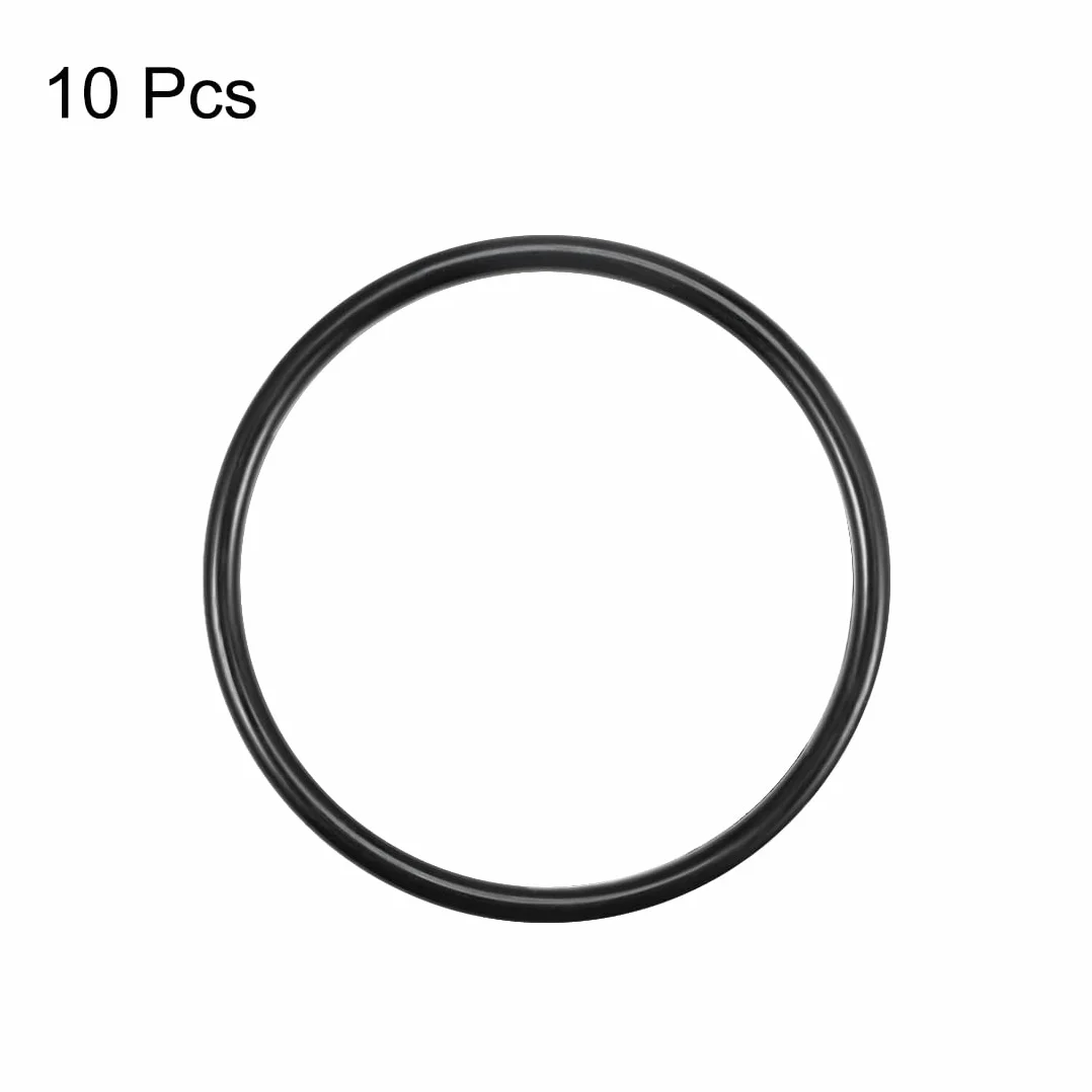 sourcing map Nitrilo Goma Juntas Tóricas 62mm OD 55mm ID 3,5mm Ancho, Paquete 10