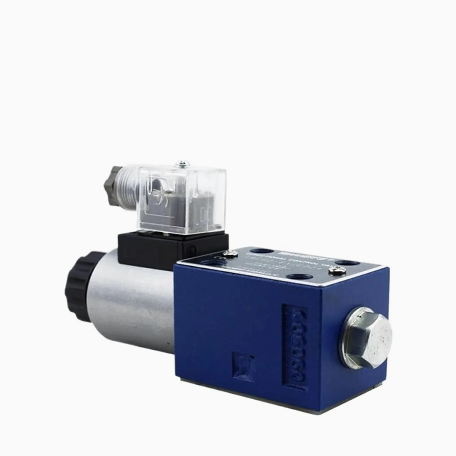 1 válvula solenoide hidráulica 4WE6, válvula direccional solenoide de bobina simple con varilla de empuje de emergencia autoblocante.(4WE6Y,24V)