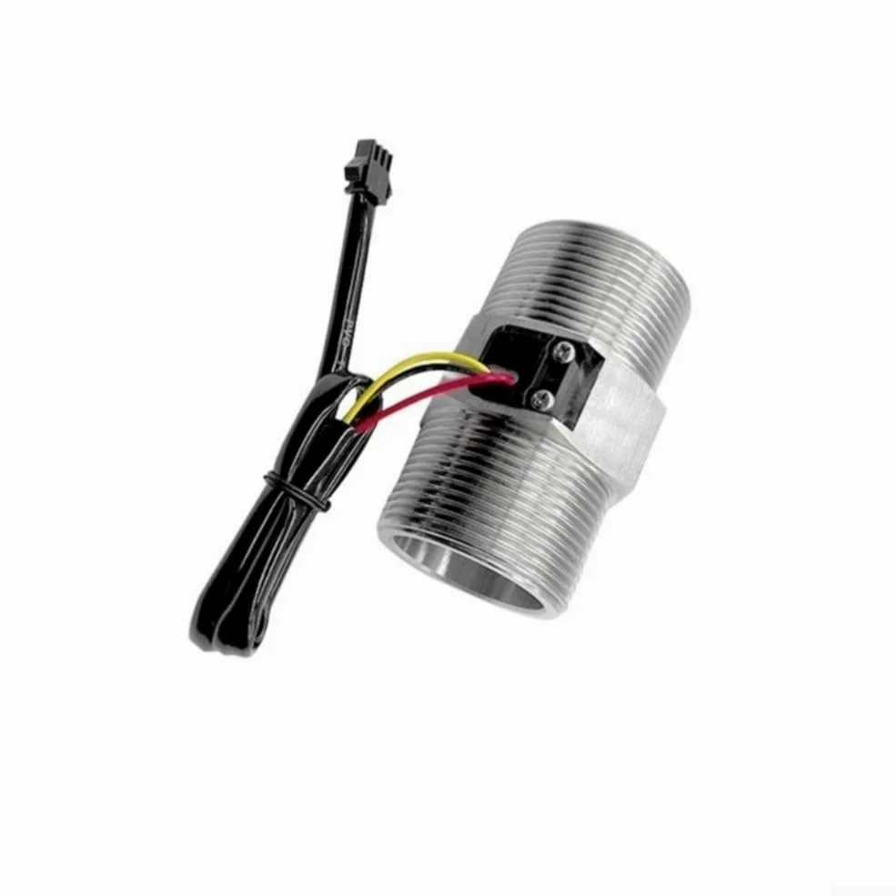 Sensor de flujo de agua efecto Hall, acero inoxidable 304, 9-150 litros por minuto, alta resistencia a la presión, para circulación de bomba de calor, CC 3 V, 5 V, 12 V, 24 V, conexión