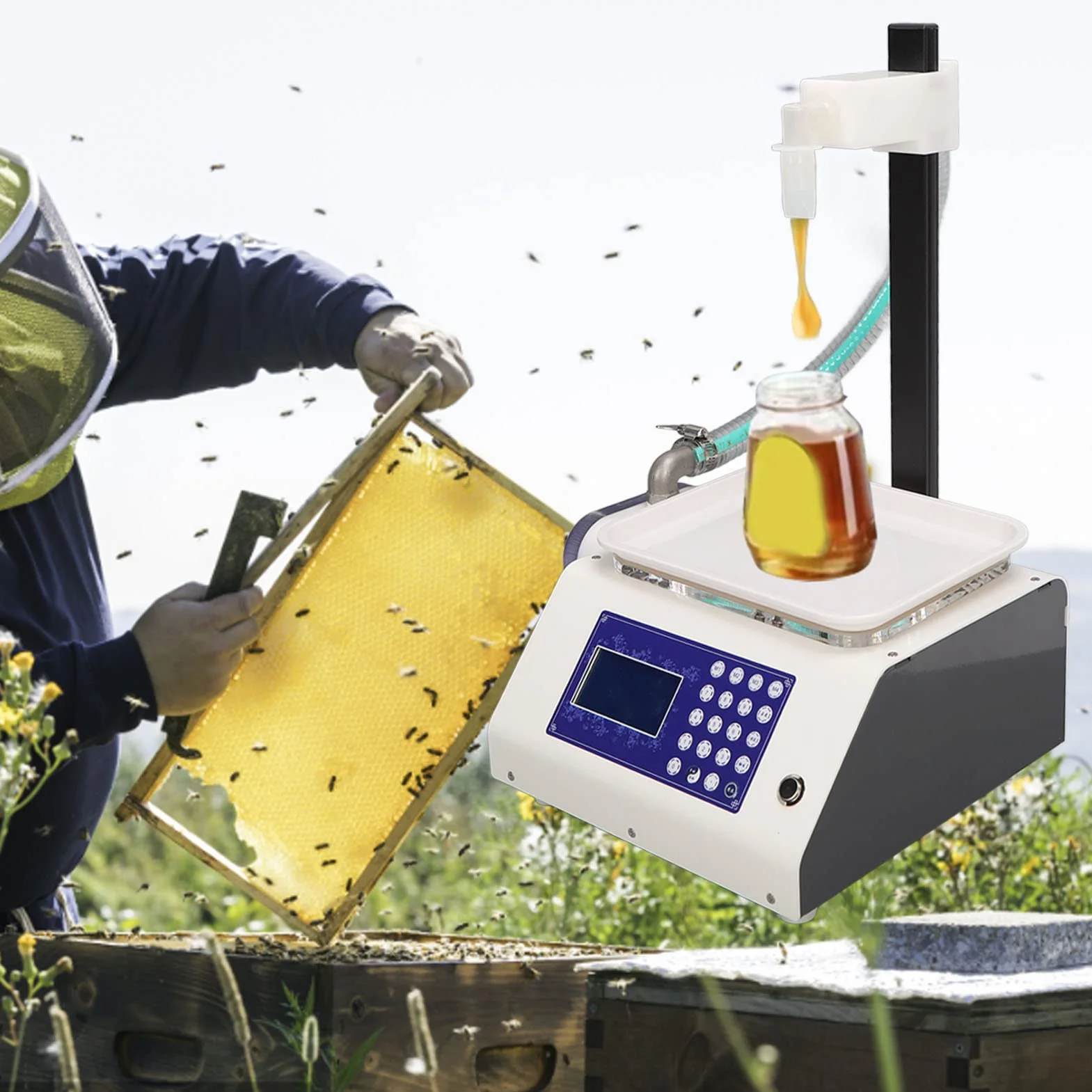 Máquina Llenadora de Miel Llenadora Inteligente de Barras Pesaje de Líquidos Máquina Automática de Enlatado Cuantitativo Máquina Separadora CNC Máquina Llenadora de Barras de Pub