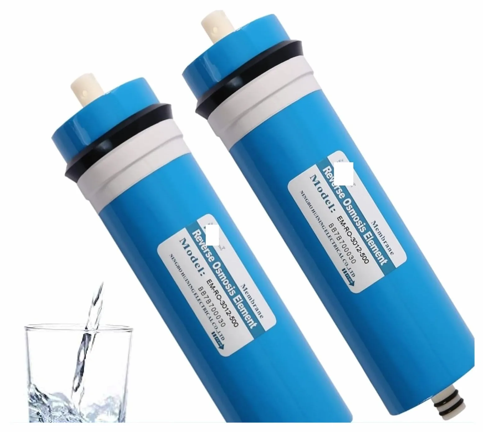 Filtro de agua de membrana de ósmosis inversa de membrana RO 500GPD, de filtración de agua purificador de agua debajo del fregadero for el hogar(3Pcs)