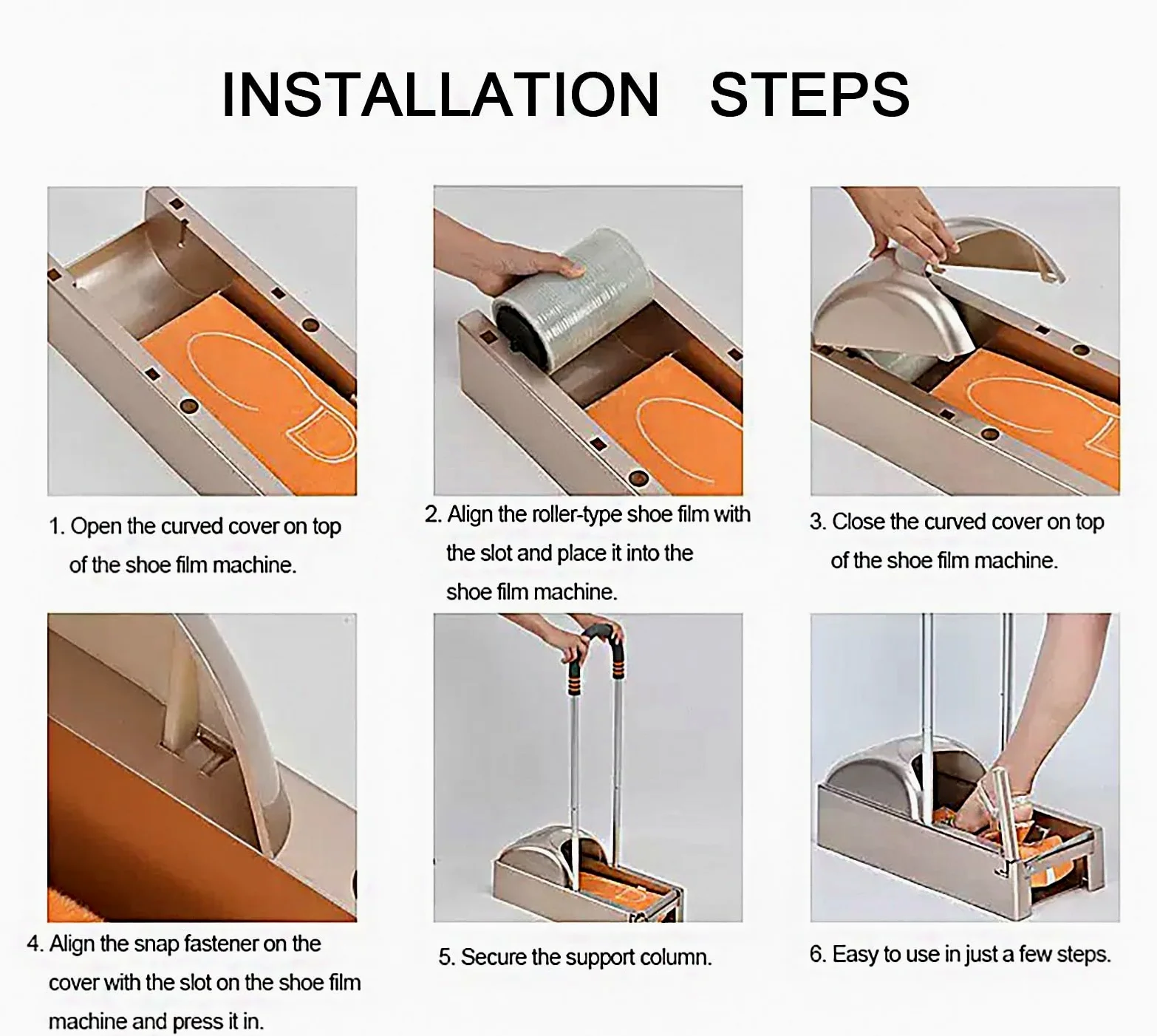 Dispensador AutomáTico de Cubrezapatos con Reposabrazos Desmontables y 3 Rollos de LáMinas Desechables para Calzado
