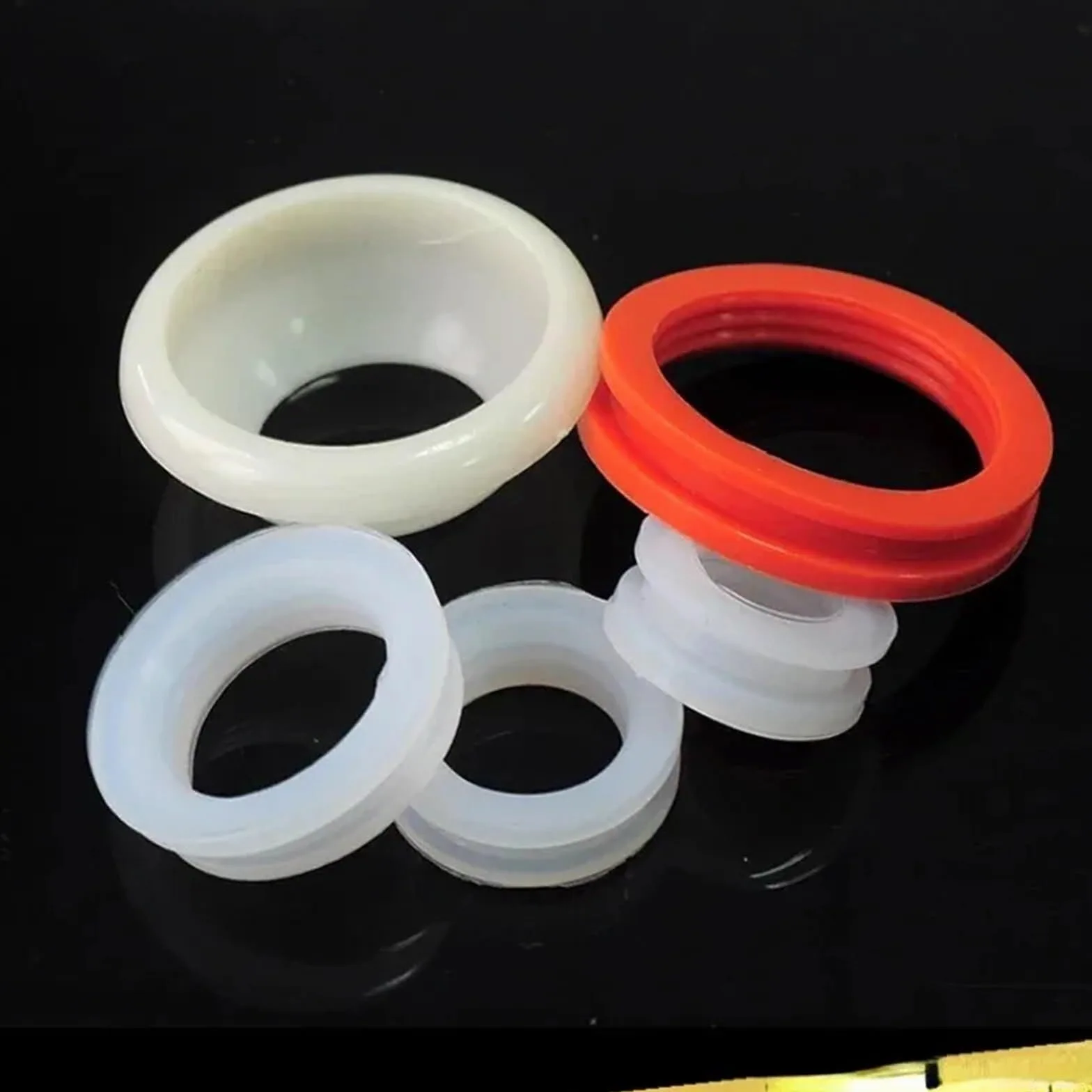 Anillo Redondo de Sellado de Gel de sílice de Silicona, 10 Uds., for Calentador de Agua Solar, Tubo de vacío, Anillo de Goma de Silicona, Junta de Goma de Sellado(ID47mm)