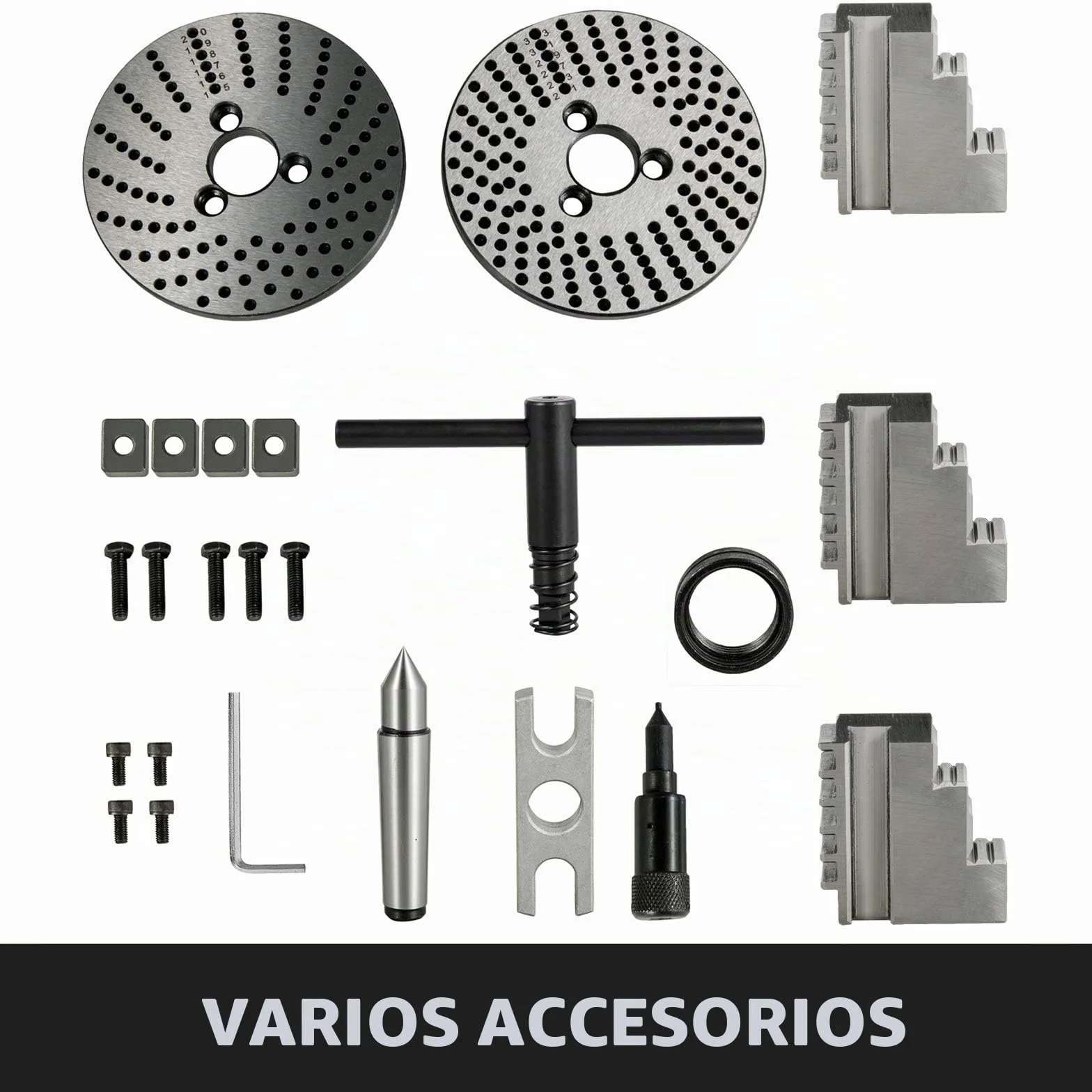 VEVOR Cabezal Divisor 4'' 100mm Cabezal Divisor para Fresadora Contrapunto 0-90 Grados Ratio de Reducción 1:40 Cabezal Divisor Universal para Trabajos de Fresado, Rectificado y Perforación