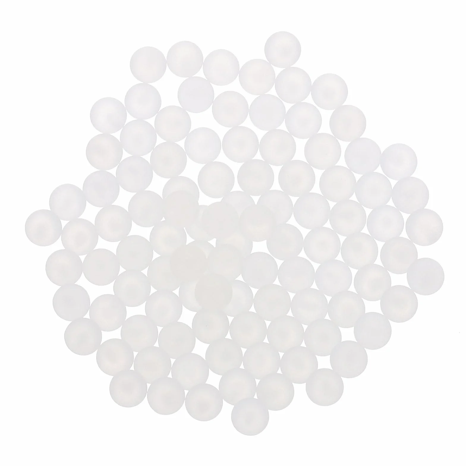 QUARKZMAN 300pcs Bolas de Rodamiento de Plástico PP 4.5mm, Bolas Sólidas de Precisión, Blanco