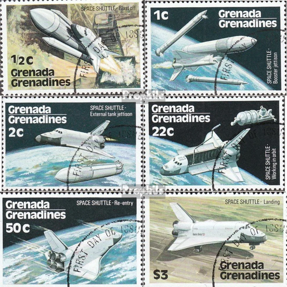 Prophila Collection Granada-Granadinas 253-258 1978 Espacio Shuttle Sellos Coleccionistas