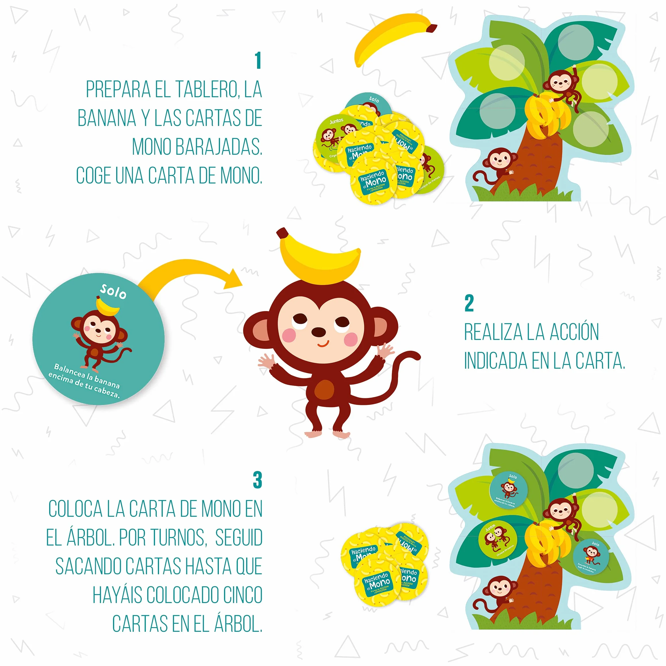Ludilo ¿Hacemos El Mono? Juego Educativo Niños 2 Años Acción Emoción Regalo Niña