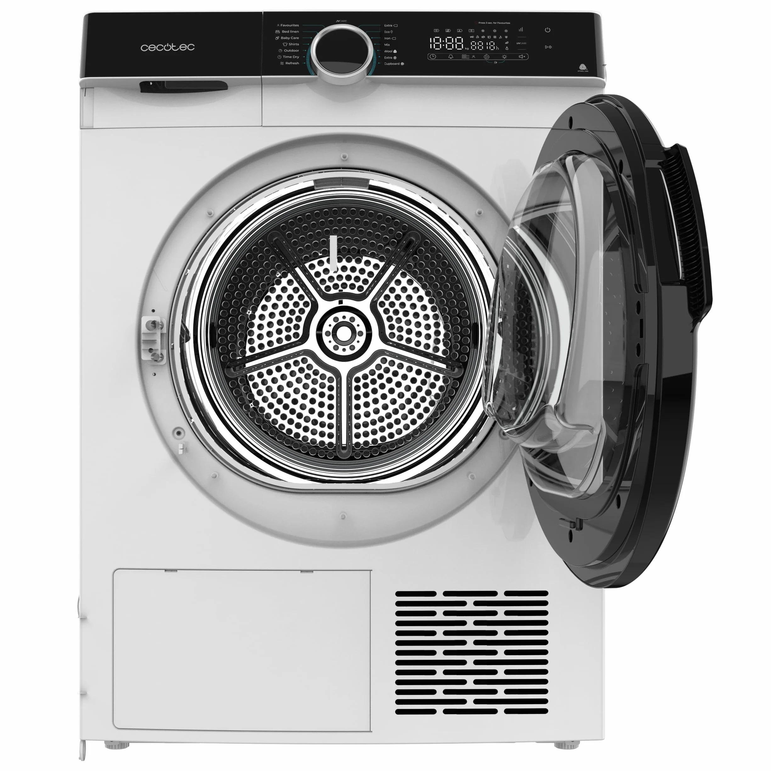 Cecotec Secadora de Ropa Bomba de Calor 10kg Bolero Dresscode Dry 10505 Inverter A+++