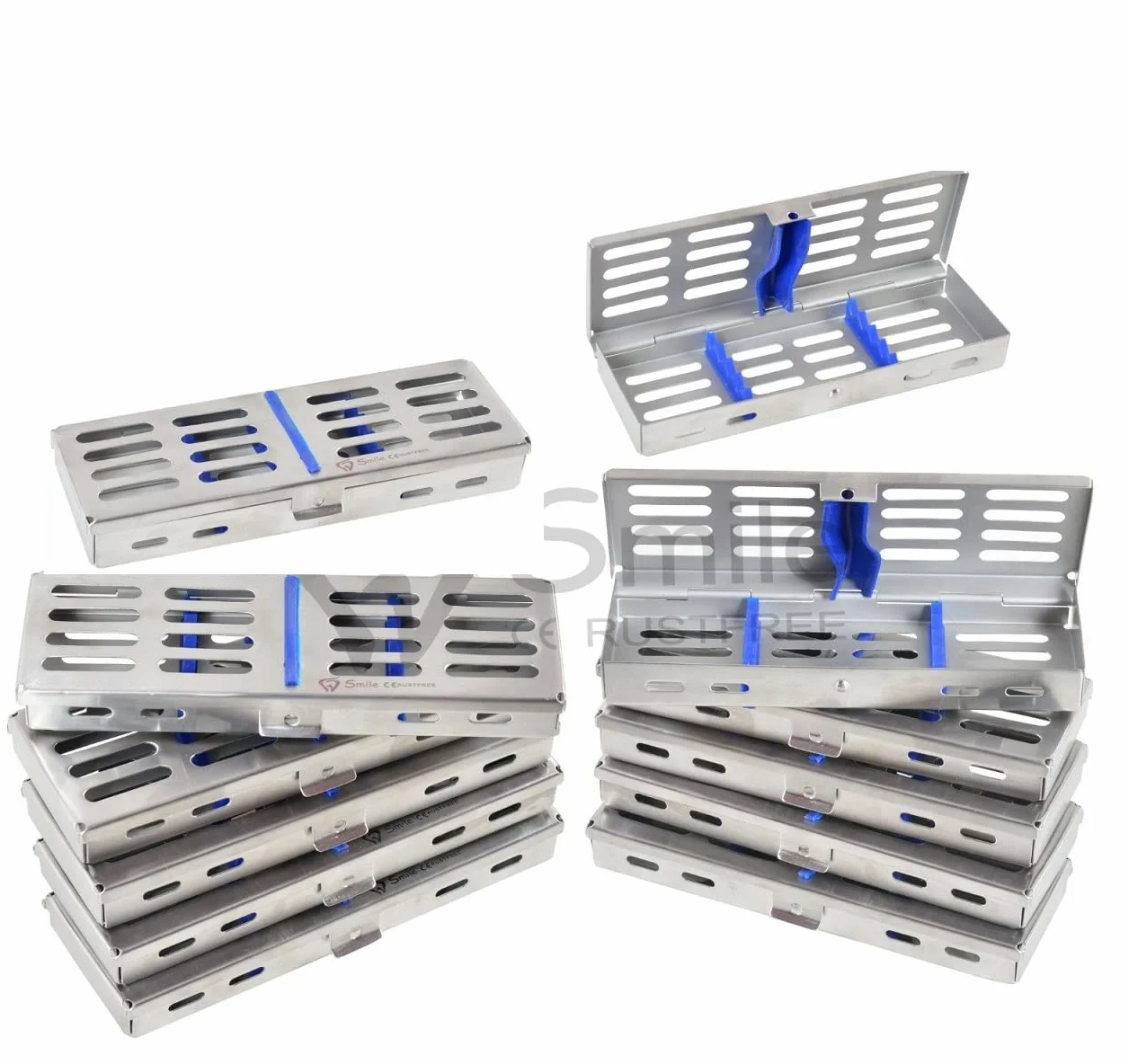 10X Esterilización Cassette Rack Bandeja Hold Instrumentos Sonrisa Reino Unido