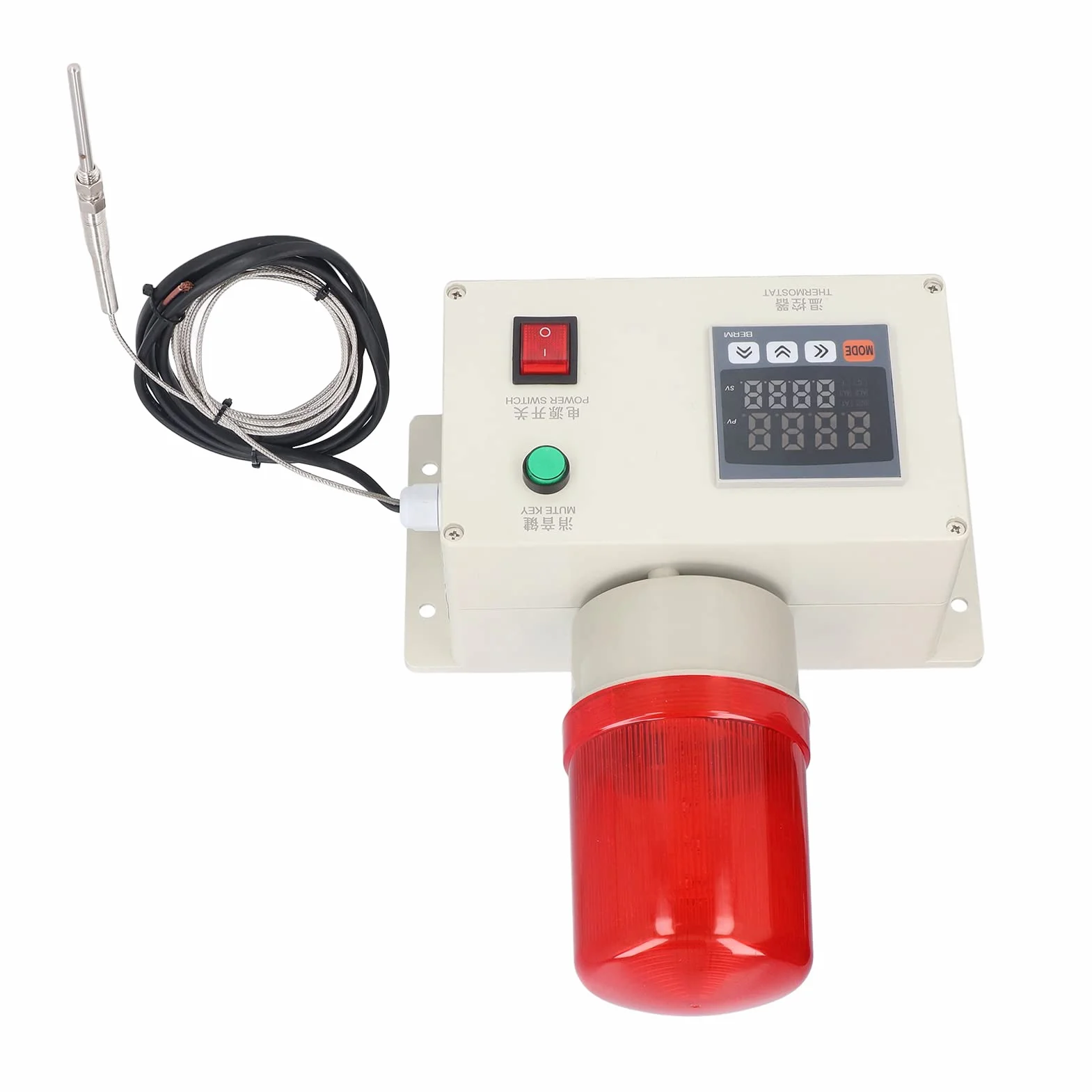 Alarma de Temperatura Intermitente Y Sonora AC220V, Alarma Automática de 0-400 ℃, Controlador de Advertencia de Sensor de Temperatura Alta Y Baja
