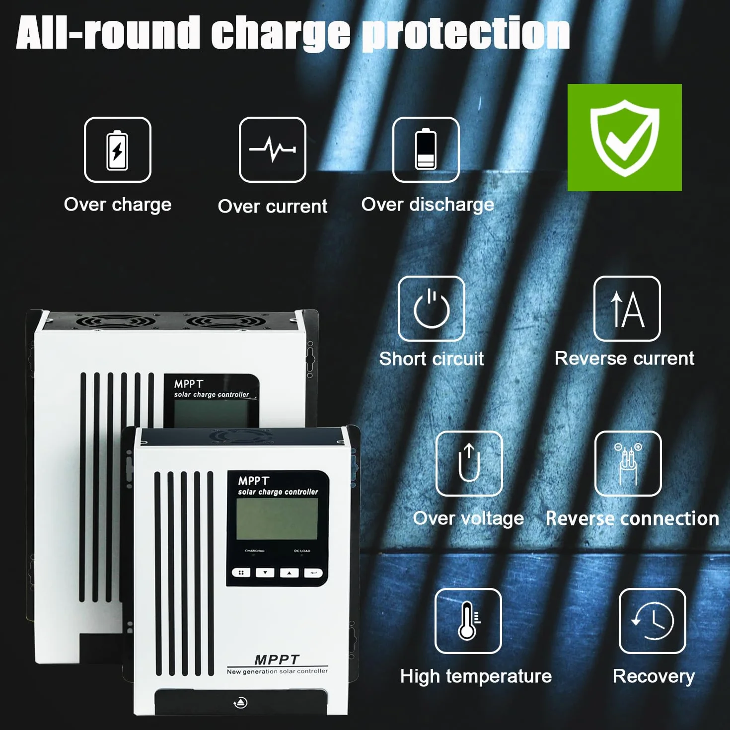 Cargador MPPT, 96 V, 65 A, 48 V, 60 V, 72 V, controlador de energía solar, regulador de energía solar, CC 180 V, para sistema solar de apagado y encendido, batería de litio AGM Flooded