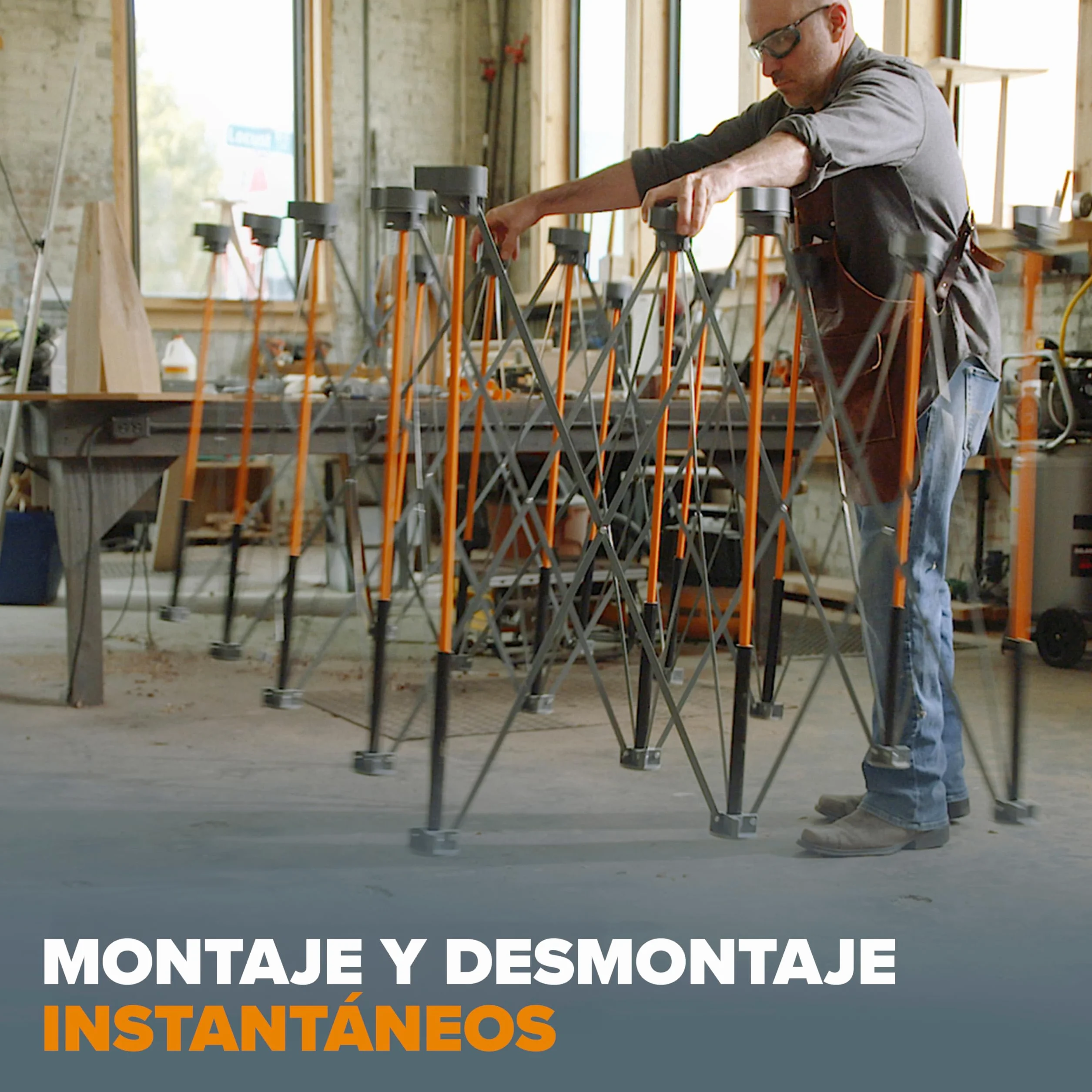 Bora Centipede CK15S Banco de Trabajo Plegable 15 Soportes Mesa Portátil Profesional