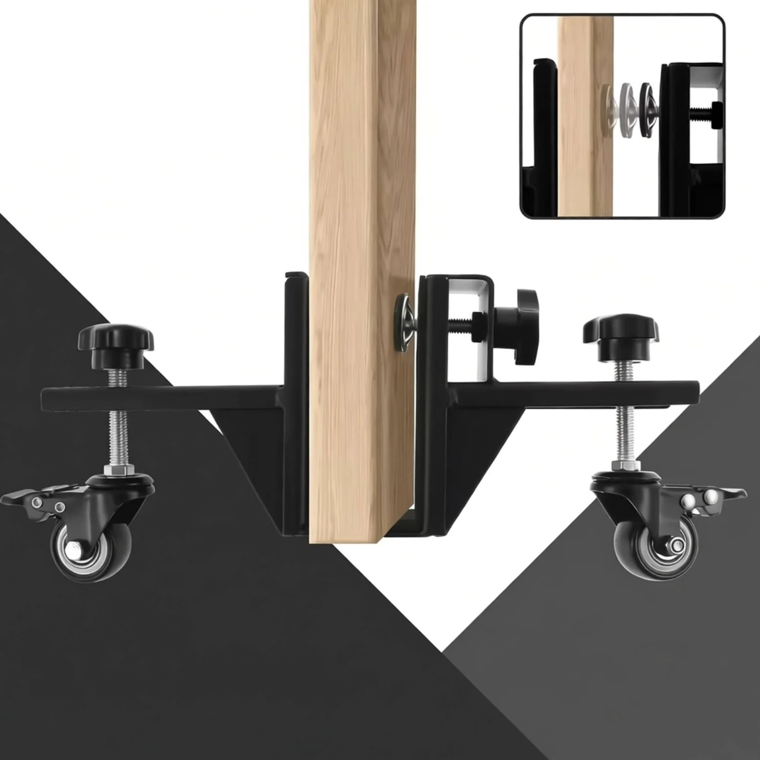 2 Piezas Transportador Puertas con Rueda Resistente Superficie Rodante Estable Dispositivo Rodante para Instaladores, Remolaciones