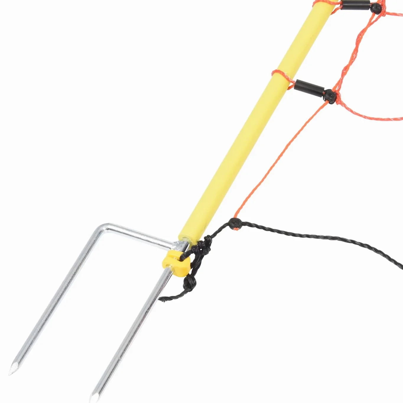 VOSS.farming Malla eléctrica para ovejas, Cabras, Rollo de 50m de Longitud y 90cm de Altura, 14 Postes de Punta Doble y Kit de reparación