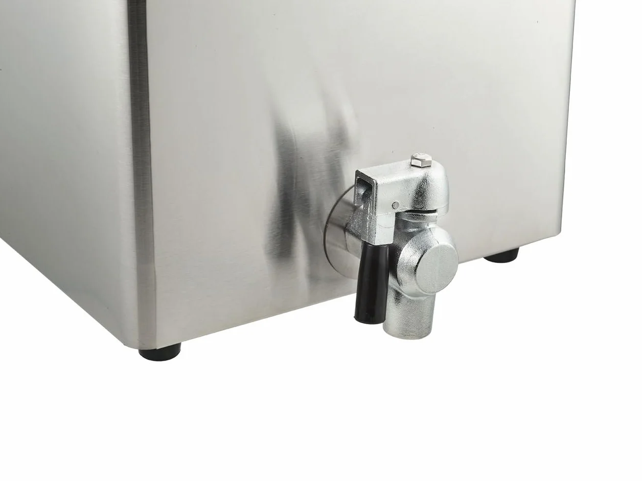 METRO Professional Cuiseur à Pâtes Électrique GNC1008, 47 x 55 x 38 cm, 4 Paniers, 3150 W, 8L, Argenté