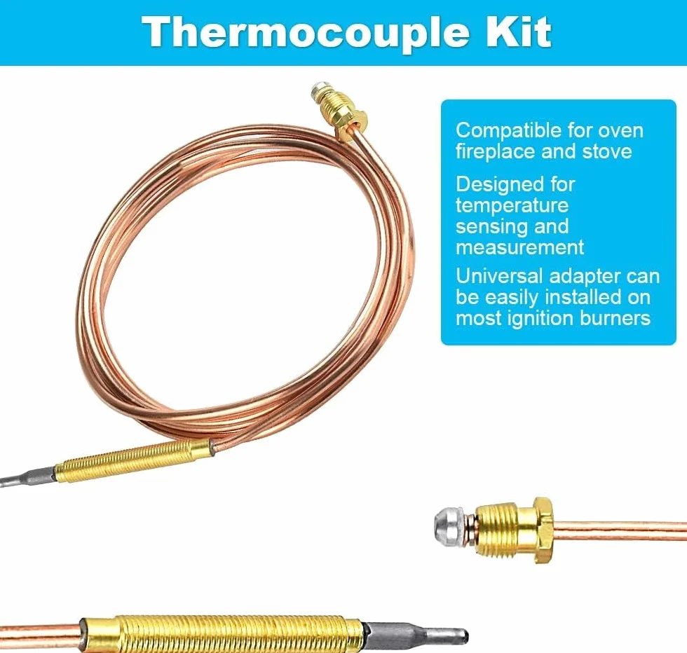 Termopar Universal de Chimenea Kit de Reemplazo para Estufa de Gas