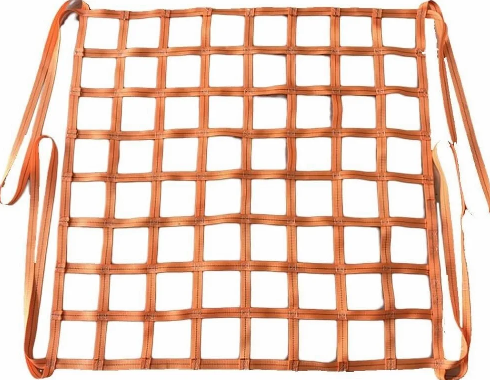 Redes de elevación Red de elevación de seguridad resistente al desgarro que cubre la red colgante de carga de construcción de carga Wharf Eslingas De Red De Elevación De Carga(1.5 X 1.5M/Mesh 1