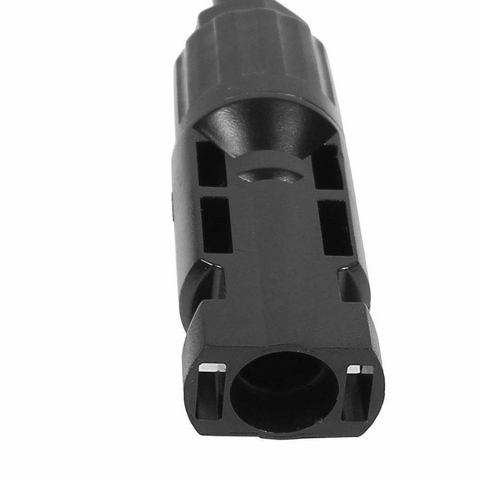 Mc4 - Juego de adaptadores para paneles solares (PV1-F, 5 m, 10 AWG, 32 A, 6 mm2, conectores macho)
