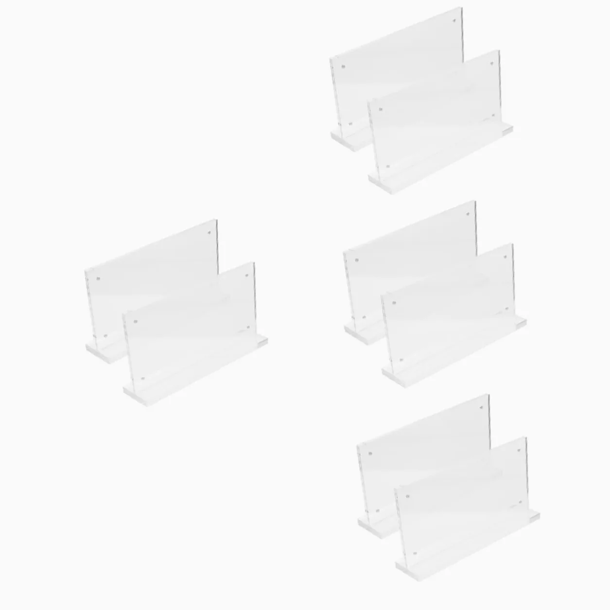 DOITOOL 8 Piezas Soporte de Menú Acrílico Magnético Transparente para Restaurantes y Mesas Exhibidor para Carteles y