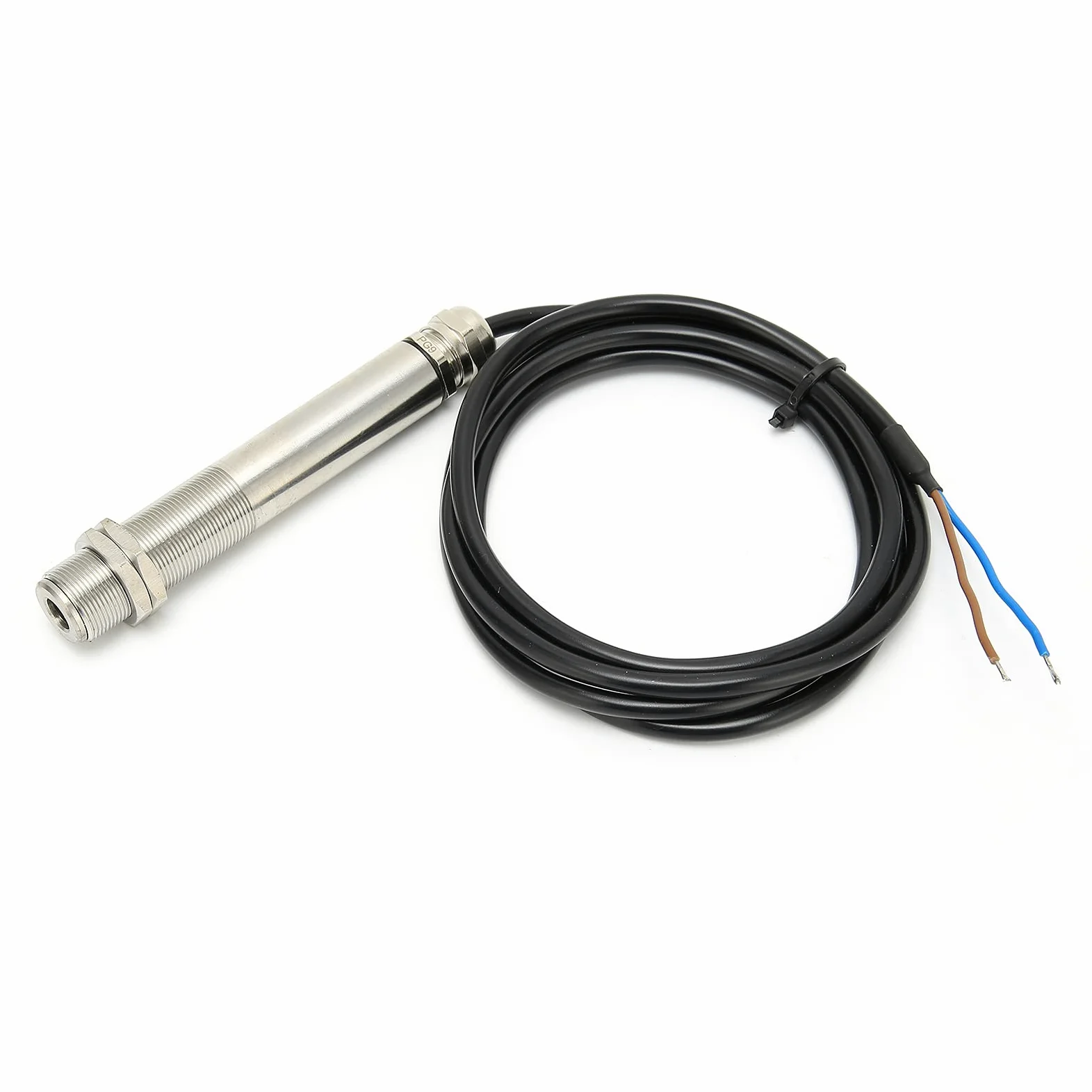 Cocoarm Sonda de Sensor de Temperatura, Sonda de Temperatura Infrarroja Fija, Salida de 24 V CC de 4 a 20 MA, Carcasa de Acero Inoxidable, Cable de 1,5 M, Respuesta Rápida de 100 Ms para Equipos