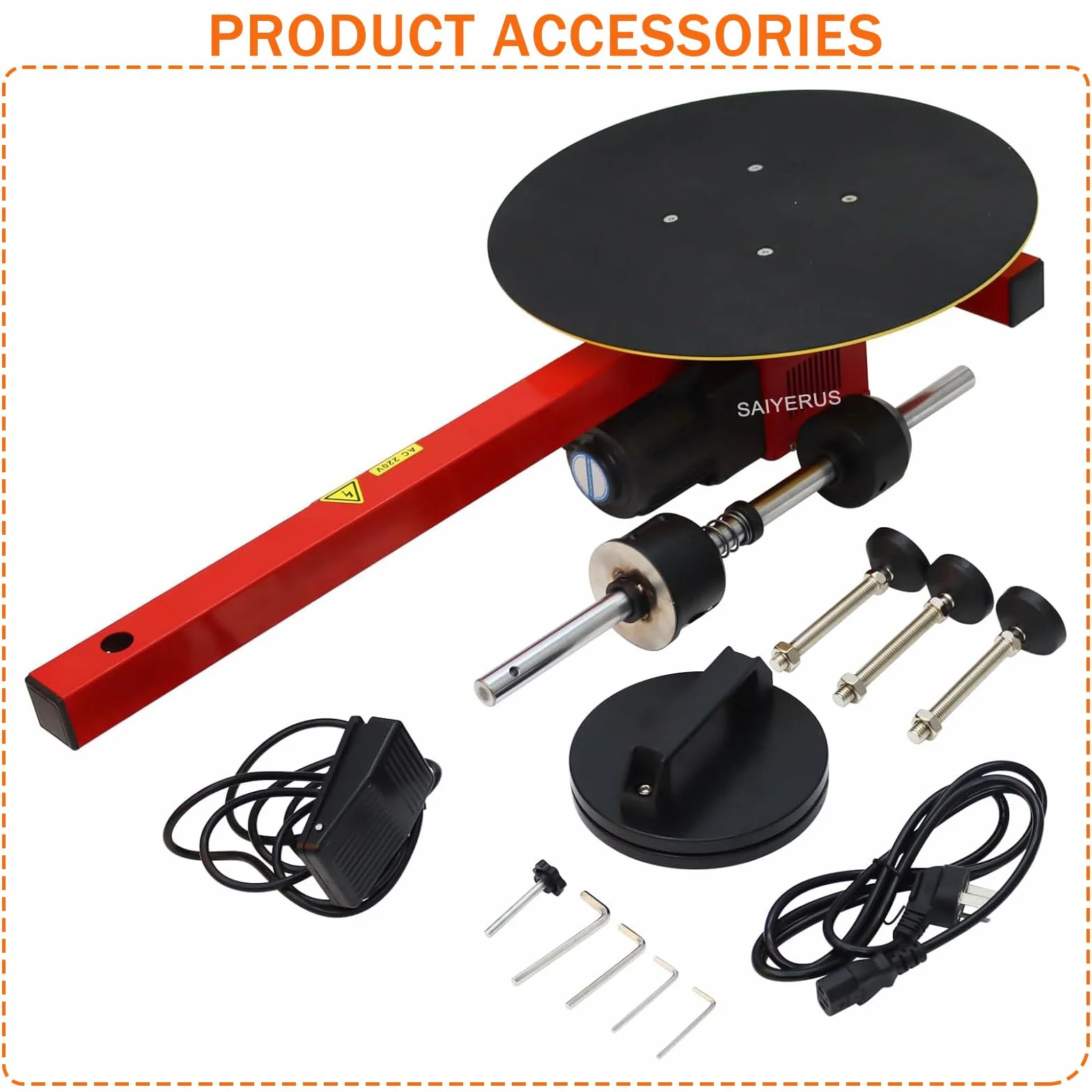 Máquina de Envoltura de Película Estirable Eléctrica, Envolvedora de Palés, Plato Giratorio de 40 CM, 30 RPM, Envolvedora de Palés para Cajas de Logística Exprés, para Película de 20-70 CM